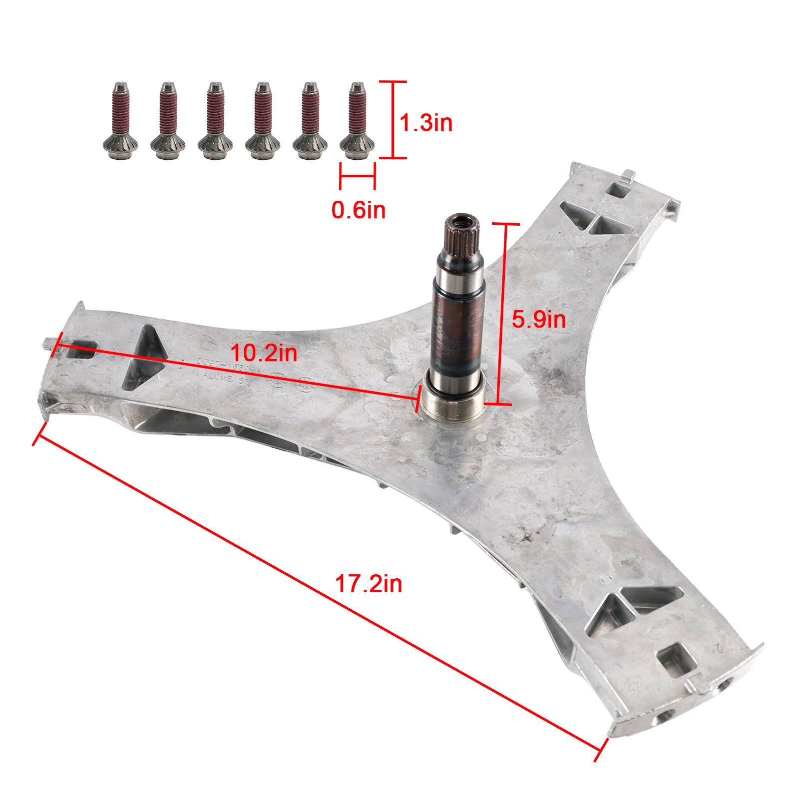 Ensemble d'arbre de bride de rondelle pour Samsung DC97-16509B DC60-40137A DC69-00804A