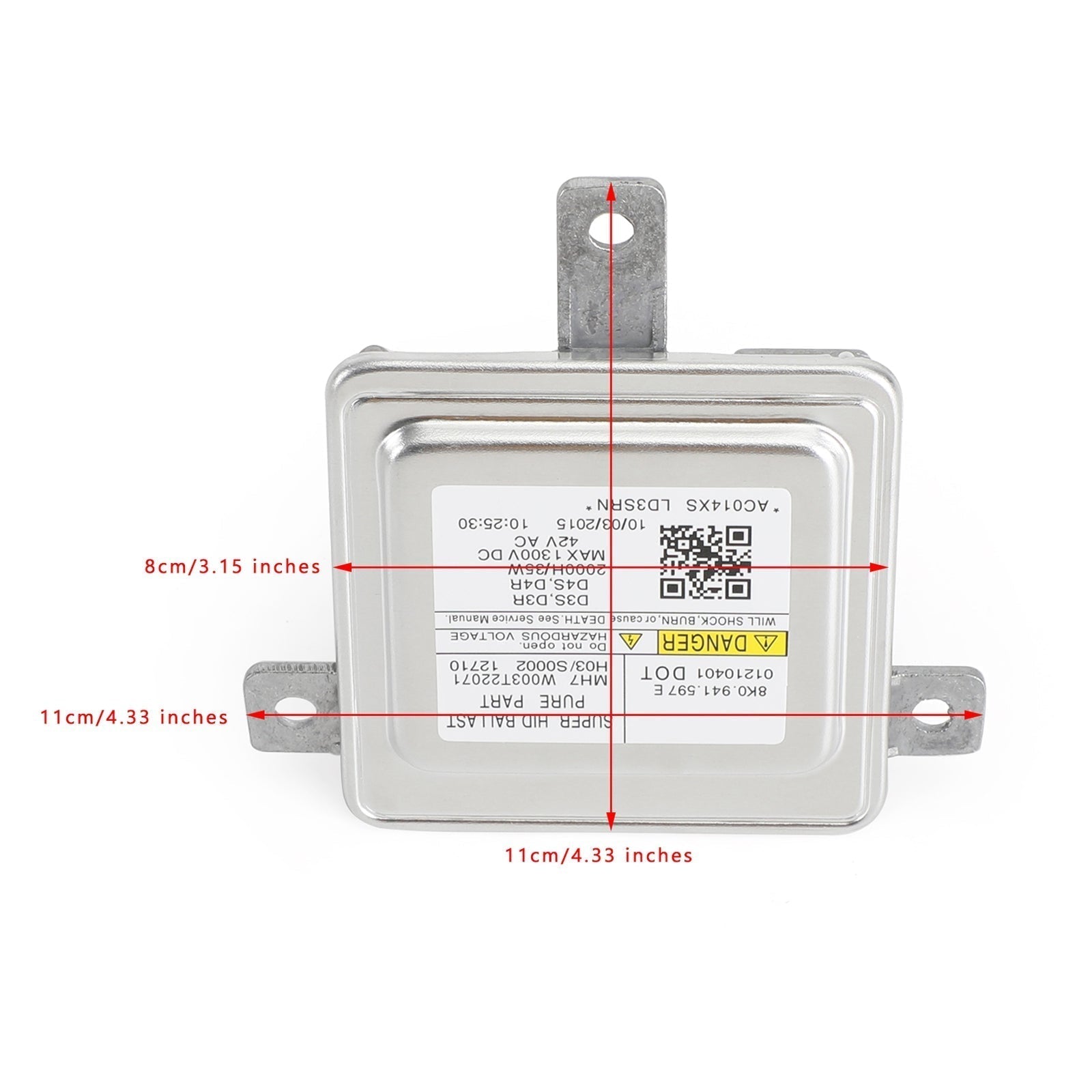 2010-2016 Audi A4, S4 Hid Xenon koplampbalastregeleenheid 8K0941597E