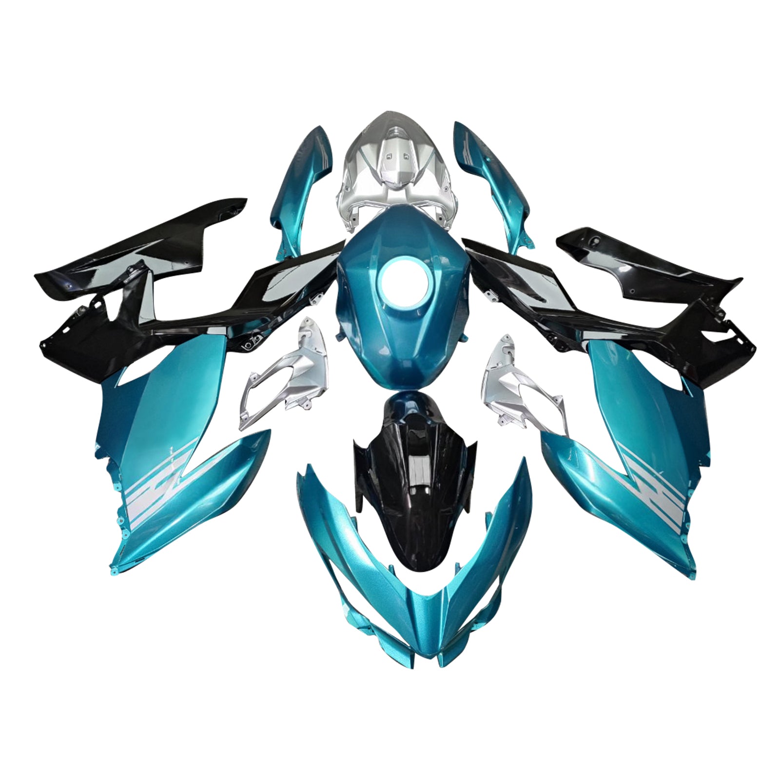Injectiekuipset carrosserie kunststof ABS geschikt voor Kawasaki EX400 Ninja400 2018-2024