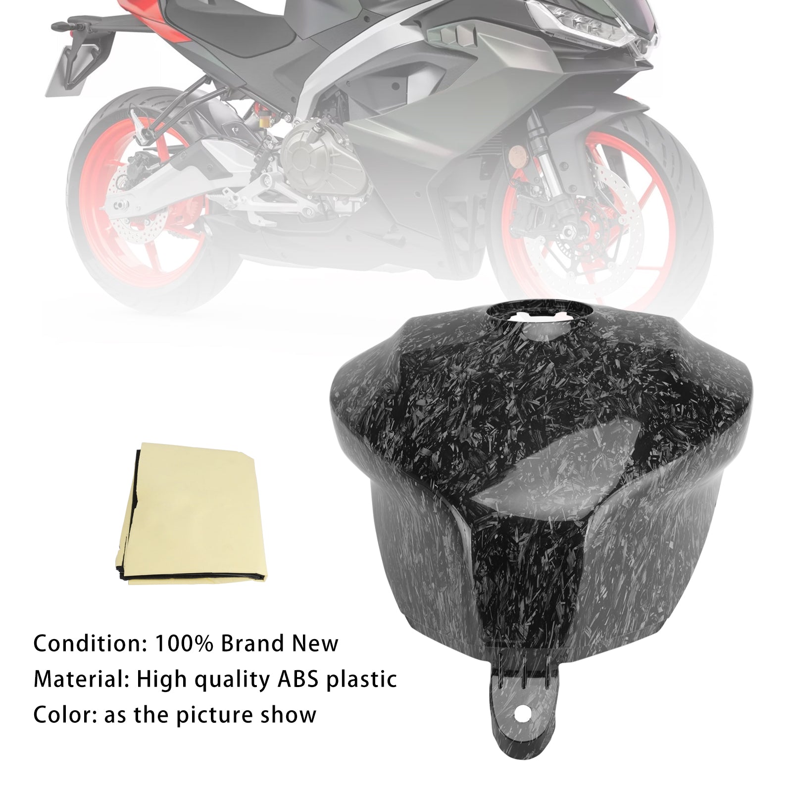 2024-2025 Aprilia RS457 RS 457 cubierta de tanque de gasolina embellecedor carenado