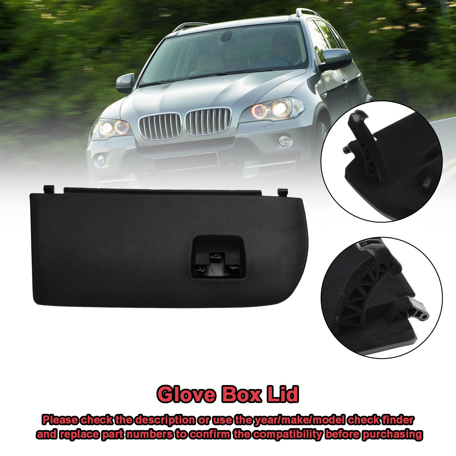 Front Black Glove Box Lid 51166839000 For BMW X3 F25 2014-2018