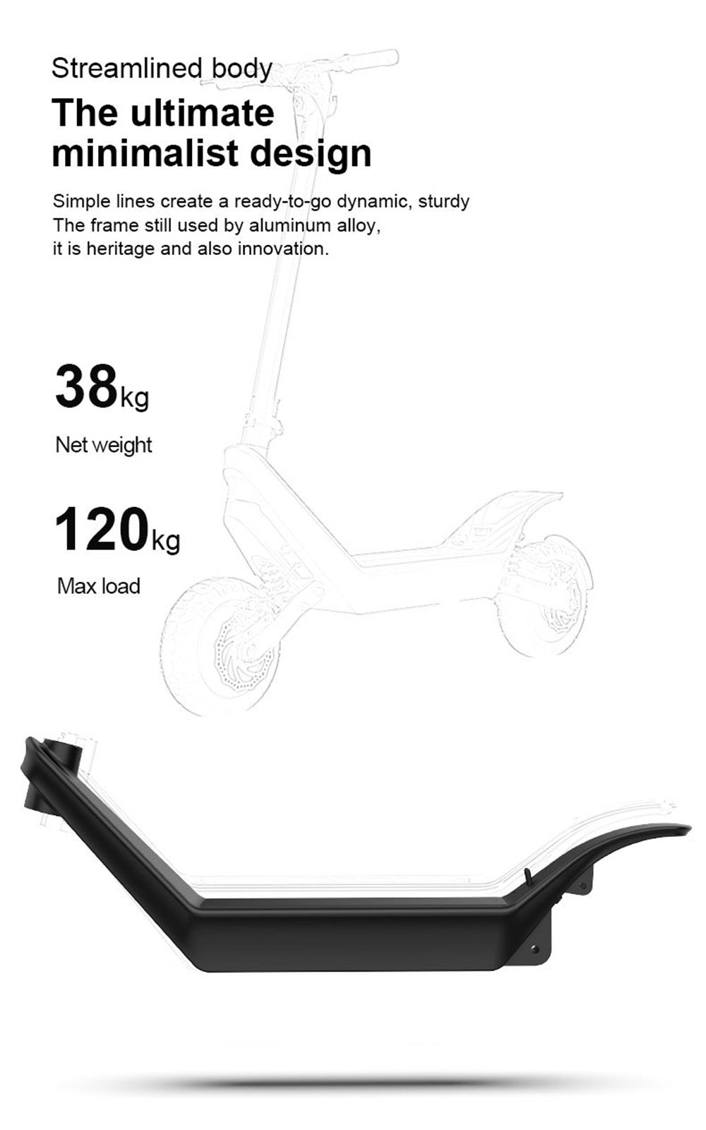 Scooter elétrico dobrável adulto de alta potência e longo alcance off-road de 2400 W com acionamento duplo