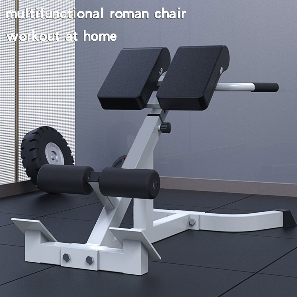 Adjustable Workout Roman Chair Back Extension Exercise Bench Back Training Supine Board