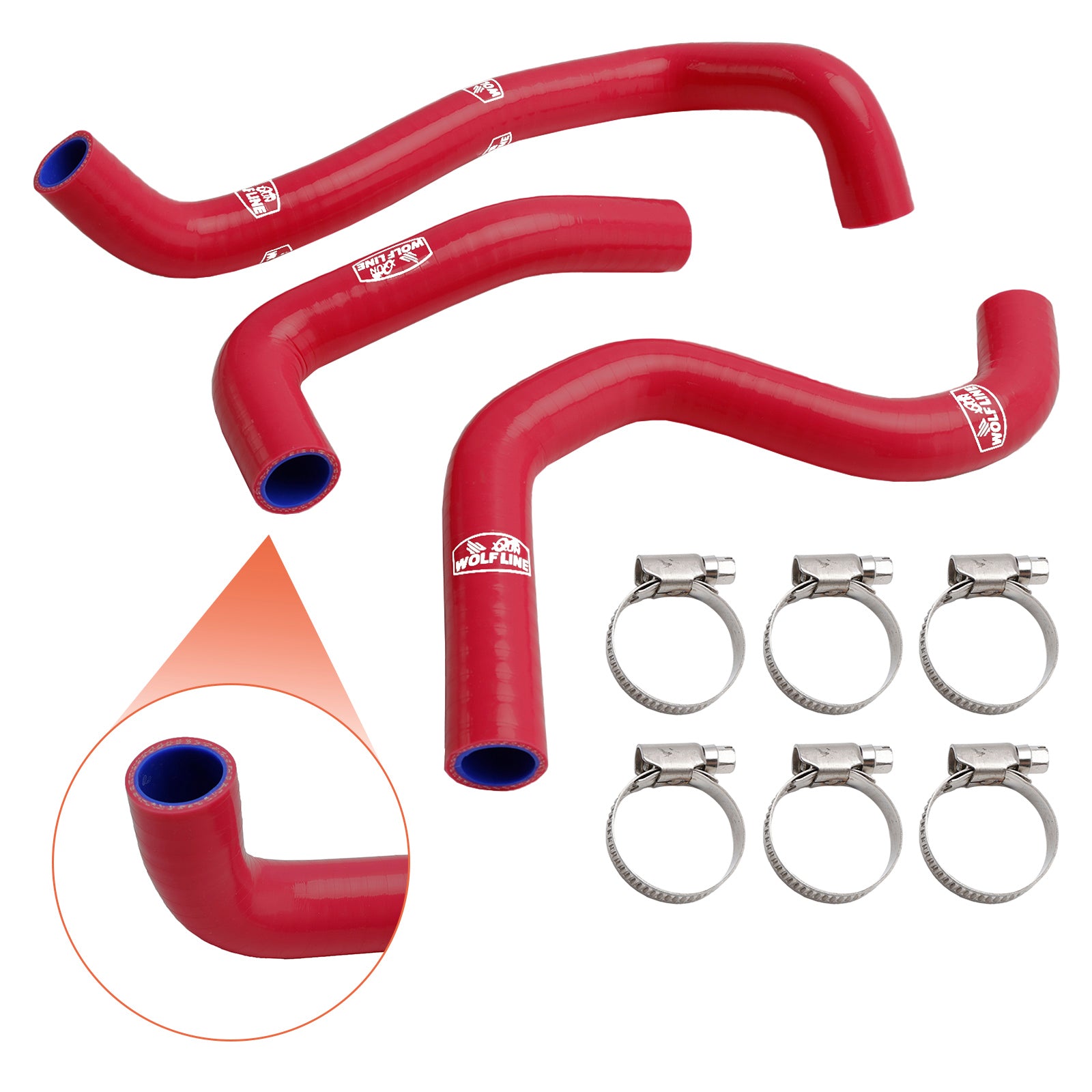 2020-2022 Street Triple 765 R RS Silicone Radiator coolant Hose kit