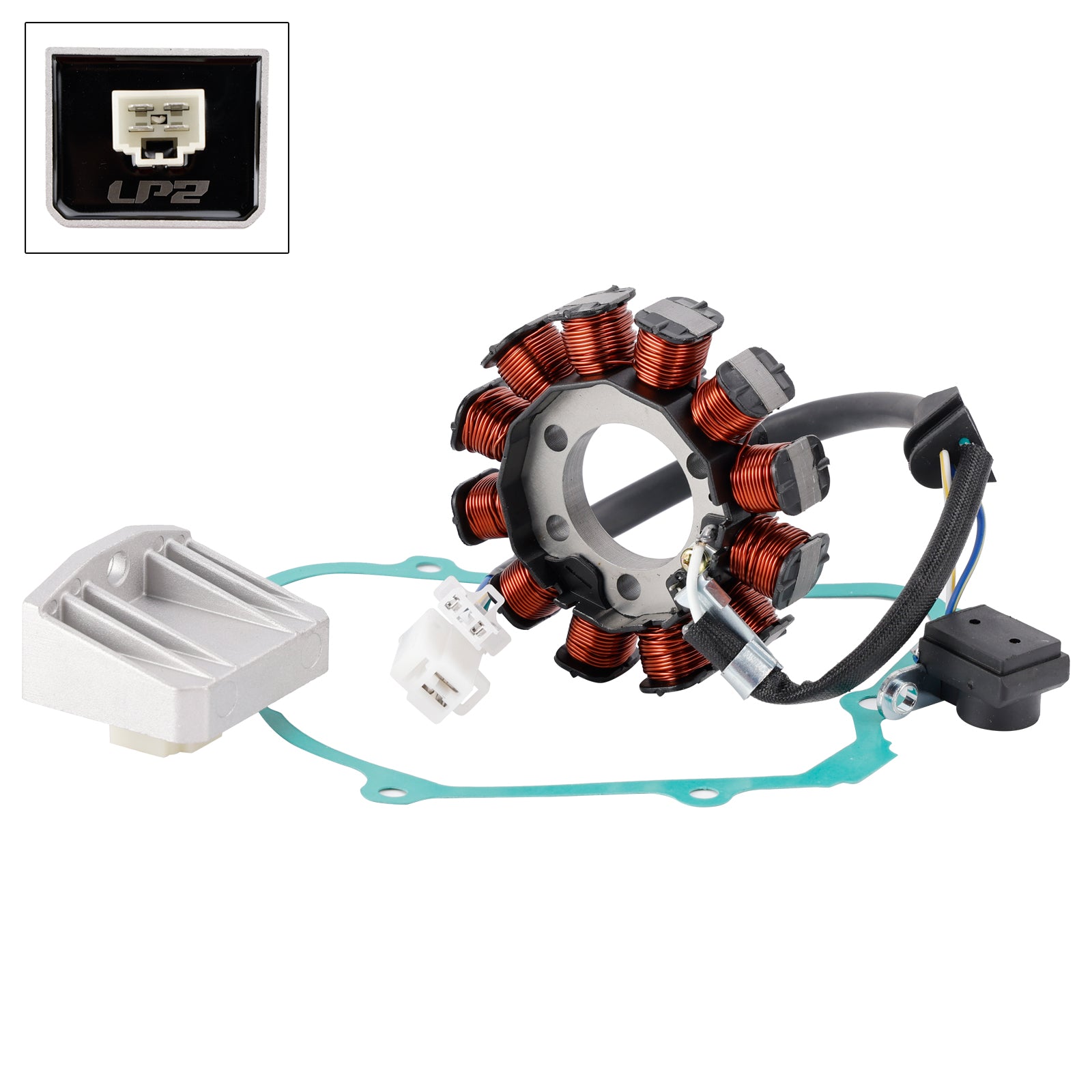 Stator Regulator Rectifier & Gasket for Honda BC 110 Biz 110 2016-2023