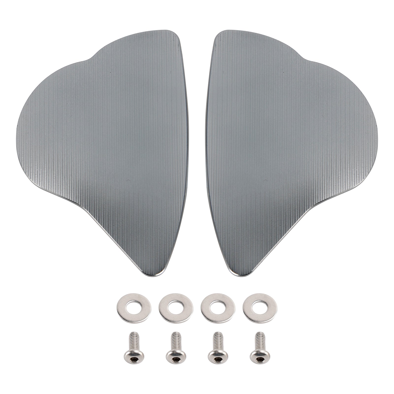 Kit de tapas de orificios para eliminadores de espejos compatibles con placas de bloqueo de espejos Yamaha YZF-R6 (2017-2023)/YZF-R7 (2022).