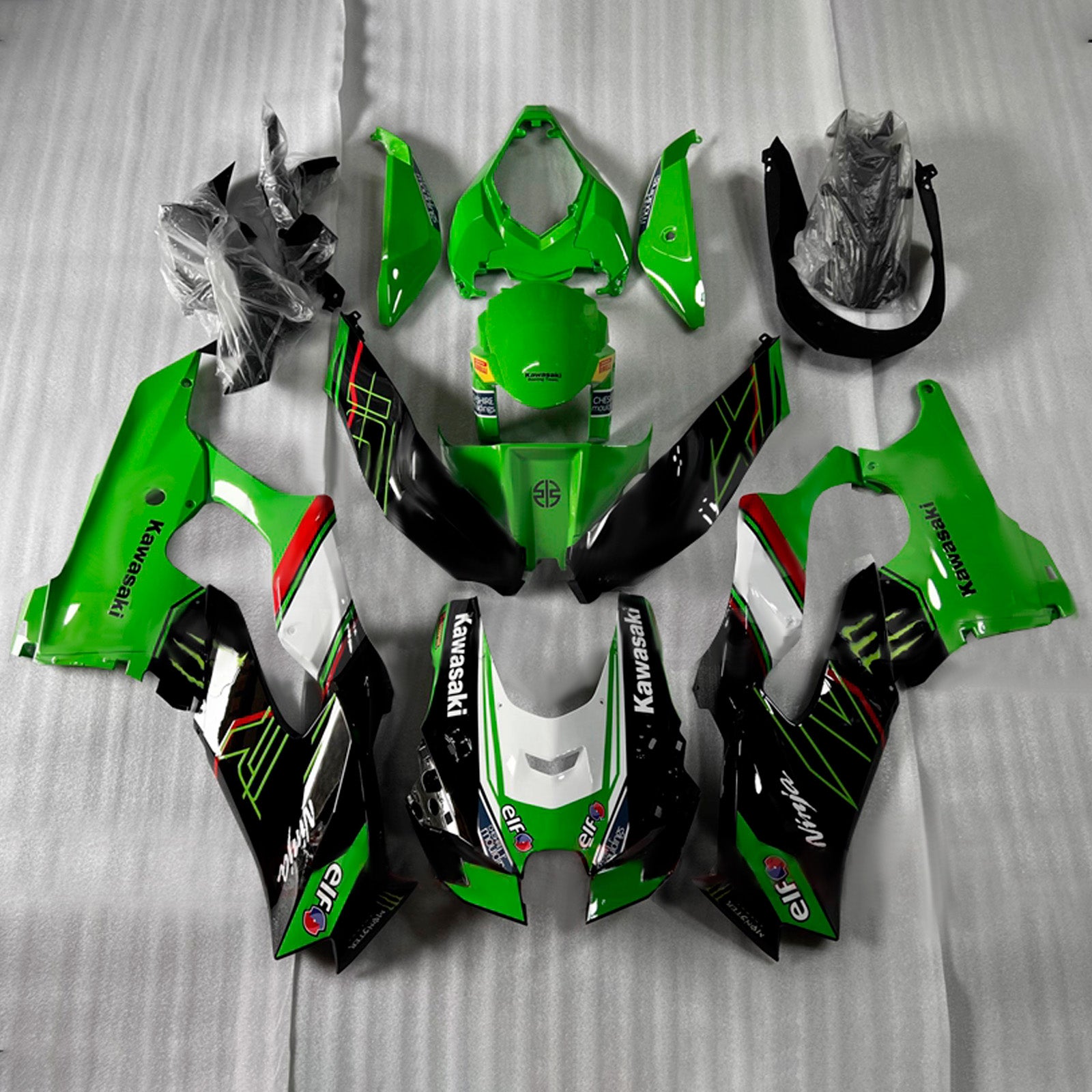 Kit carenatura iniezione Carrozzeria ABS adatto per Kawasaki ZX-10R ZX-10RR 2021-2025