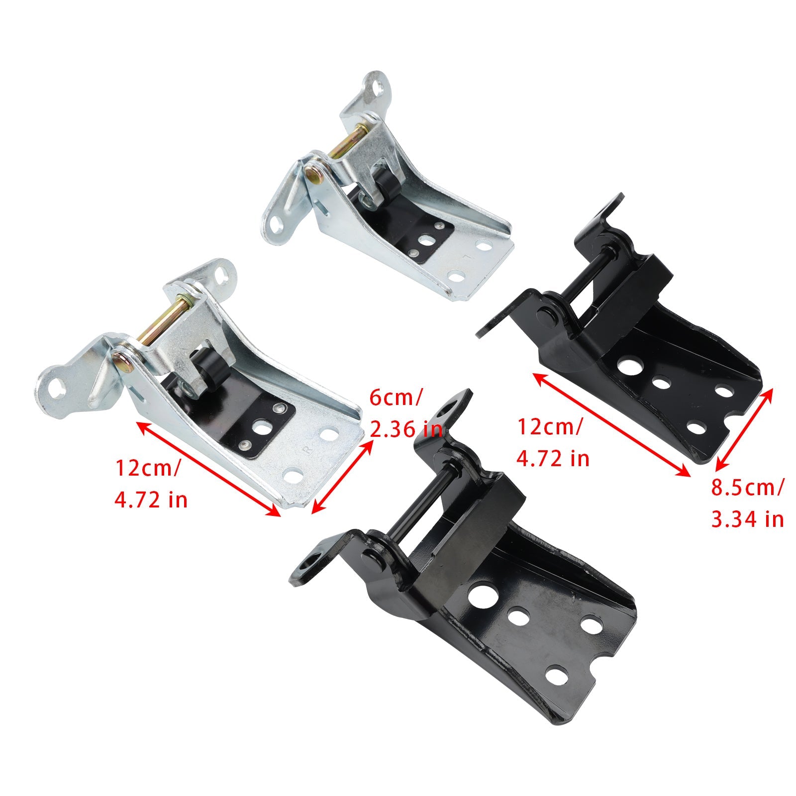 Charnière de porte supérieure et inférieure pour camion Ford F350 1980 – 1997, 4 pièces, charnière de porte supérieure et inférieure avant 925-066