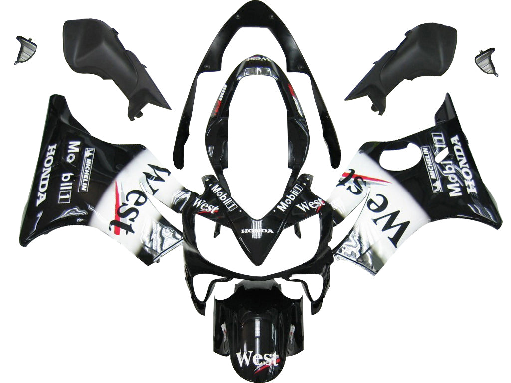 2004-2007 Honda CBR 600 F4i Black West Racing stroomlijnkappen algemeen