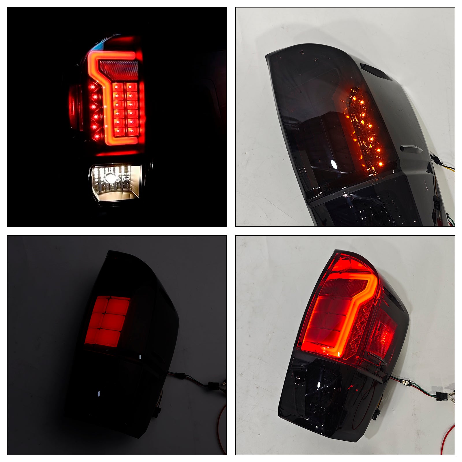 2016-2021 TACOMA Rear Right & Left LED Tail Light Lamp Pair SMOKE 8156004170 81560-04180