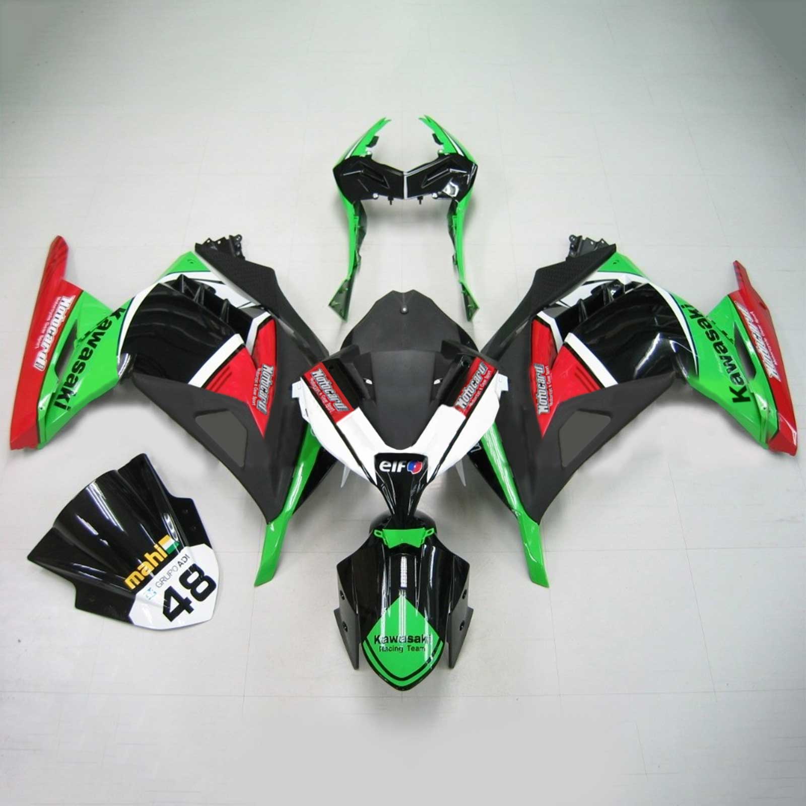 2013-2024 Kawasaki Ex 300/Ninja 300 Kit de carénage injection Bodywork Abs en plastique