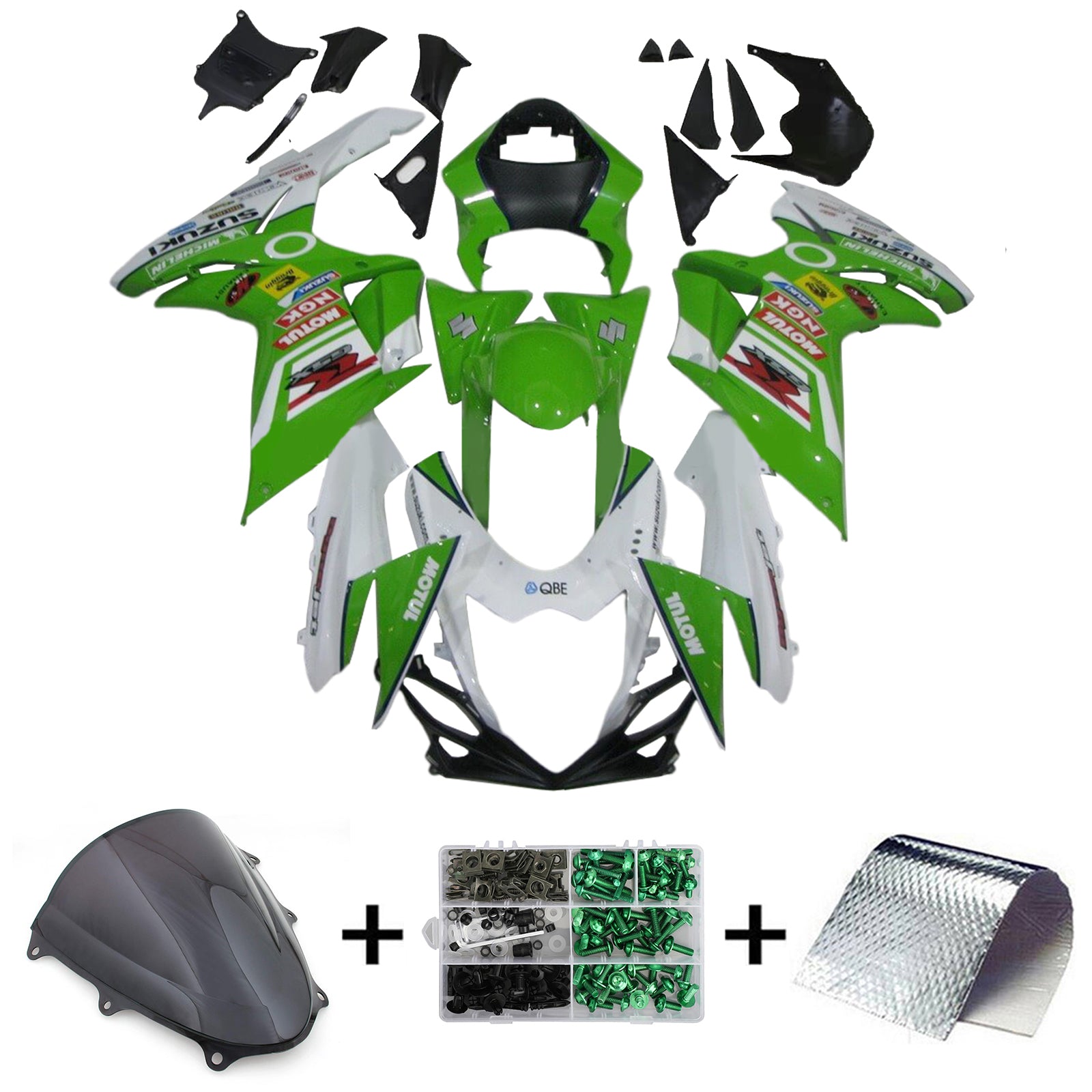 2011-2024 Suzuki GSXR 600/750 K11 Amotopart Injection Fairing Kit Bodywork Plastic ABS #101