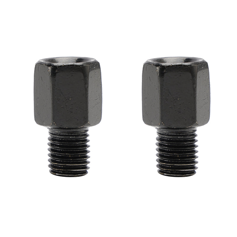 2x Universal Fit Motorcycle Scooter Mirror Adaptors 8mm Standard to 10mm Reverse