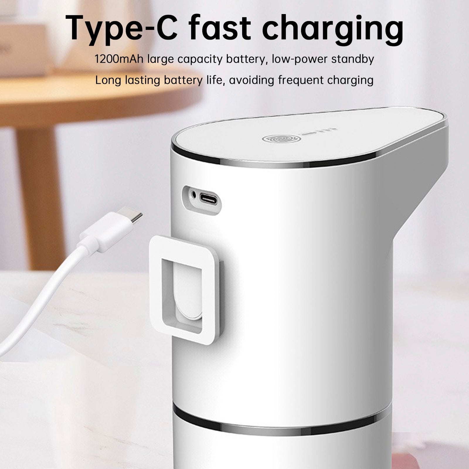 Wall Mount Touchless Auto Hand Soap Dispenser Rechargeable 3 Gear Adjustable