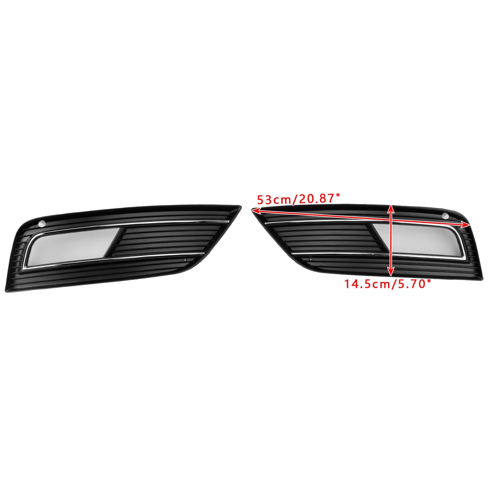 2013-2015 Audi A4 B8.5 S4-stijl mistlampafdekking grille standaardbumper