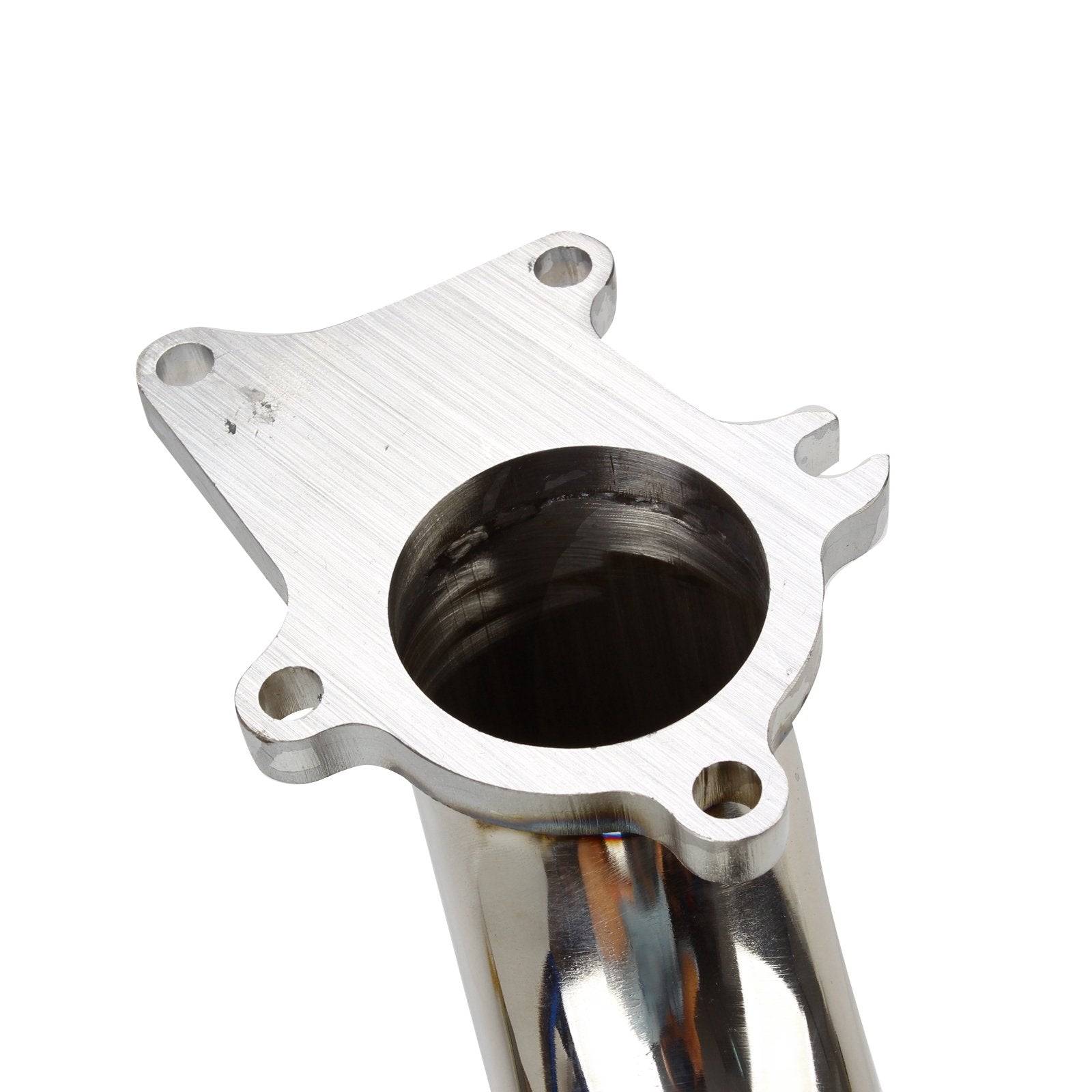 Bride à 5 boulons T3/T4 T04E en acier inoxydable 2.5" Tuyau de descente/tuyau de décharge d'échappement turbo + joint