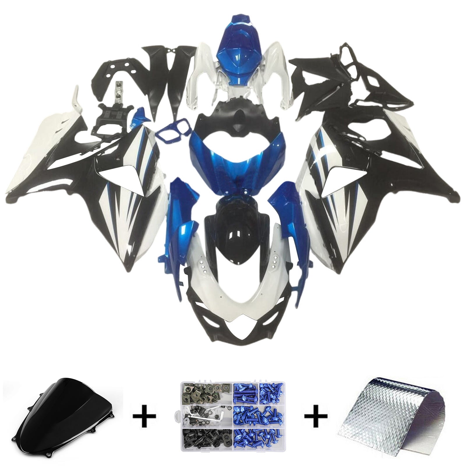 2009-2016 Suzuki GSXR1000 K9 Injection Fairing Kit Bodywork Plastic ABS