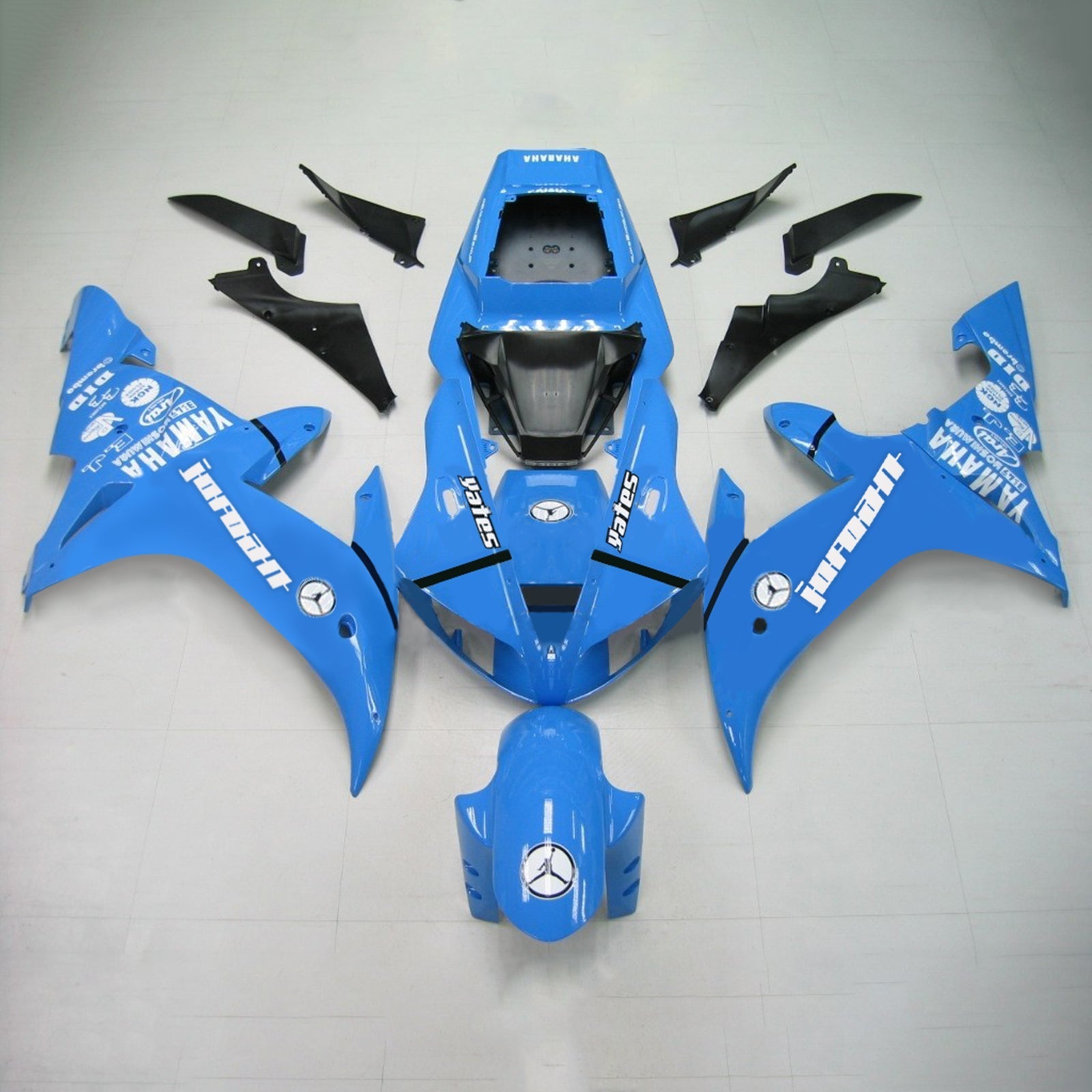 2002-2003 Yamaha YZF 1000 R1 Injeksjon Fairing Kit Bodywork Plastic ABS #114
