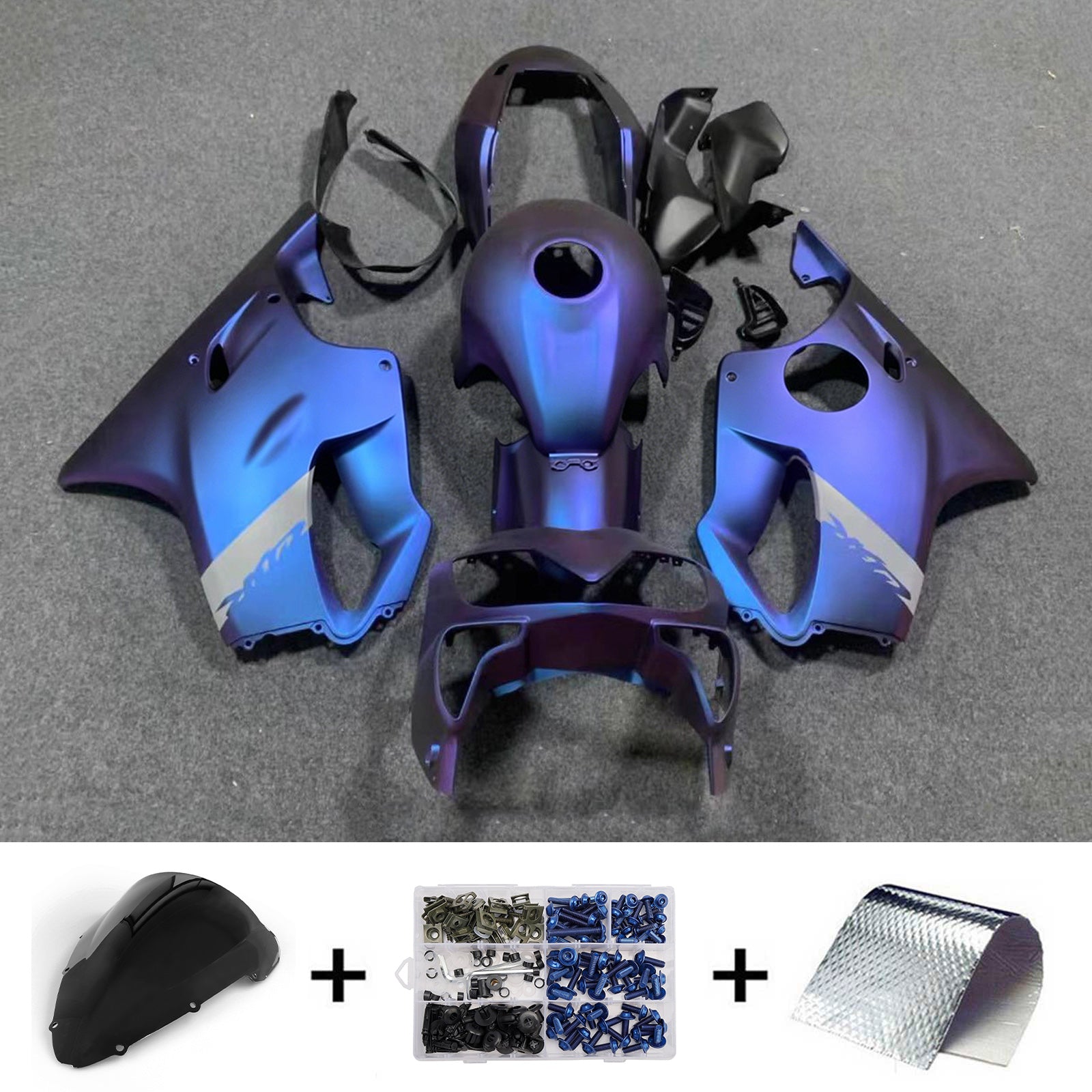 Injection Fairing Kit Bodywork Plastic ABS For Honda CBR600 F4i 2004-2007