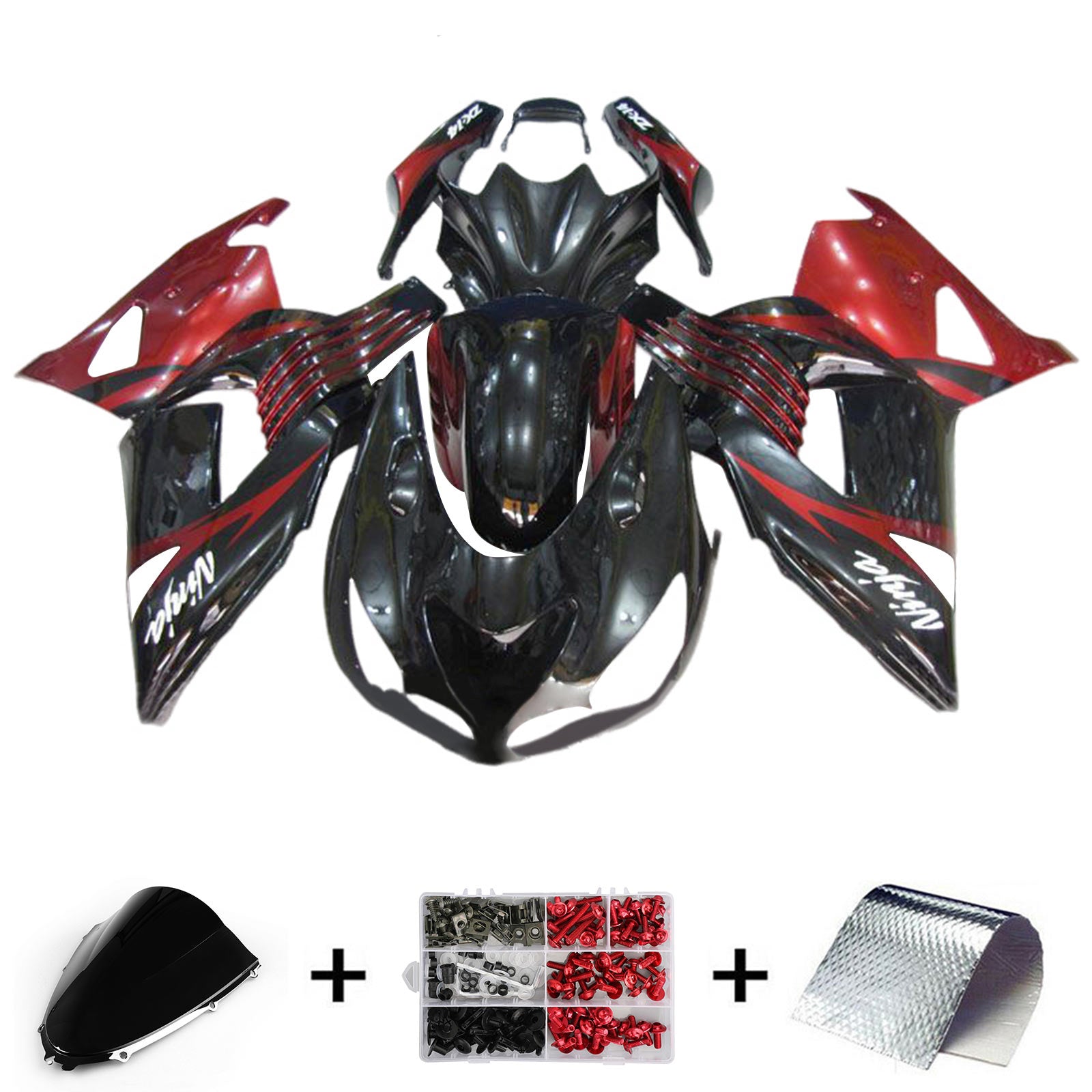 Kit de carénage d'injection Kawasaki ZX14R ZZR1400 2006-2011