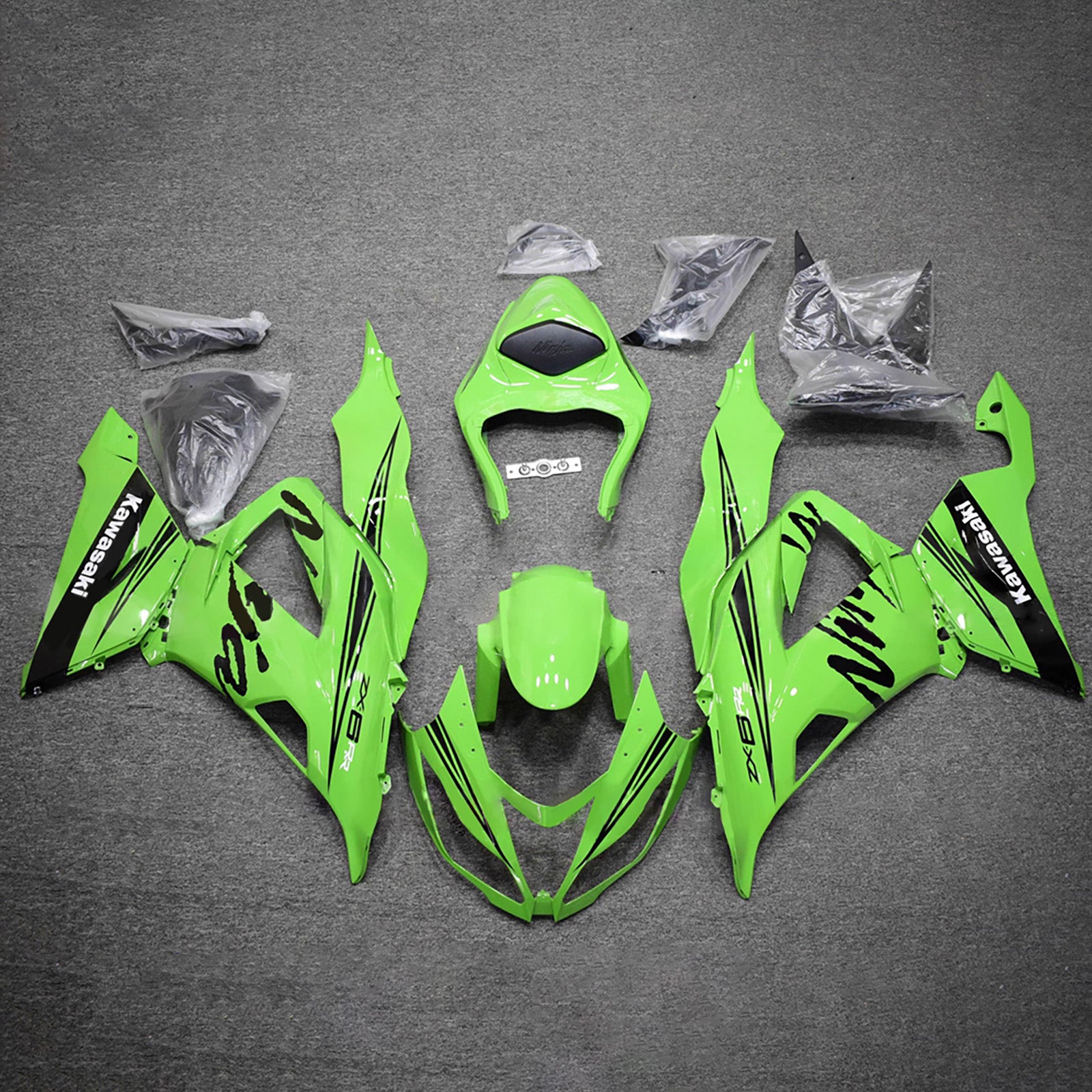 Kit carena iniezione carrozzeria in plastica ABS adatta per Kawasaki ZX6R 636 2013-2018