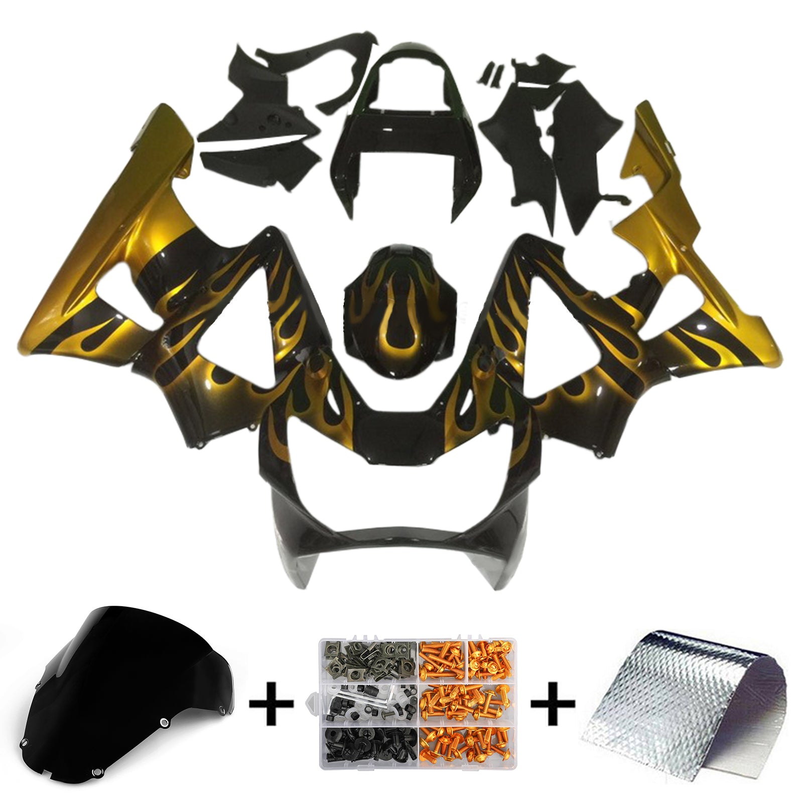 2000-2001 Honda CBR929RR Kit de carénage d'injection carrosserie plastique ABS