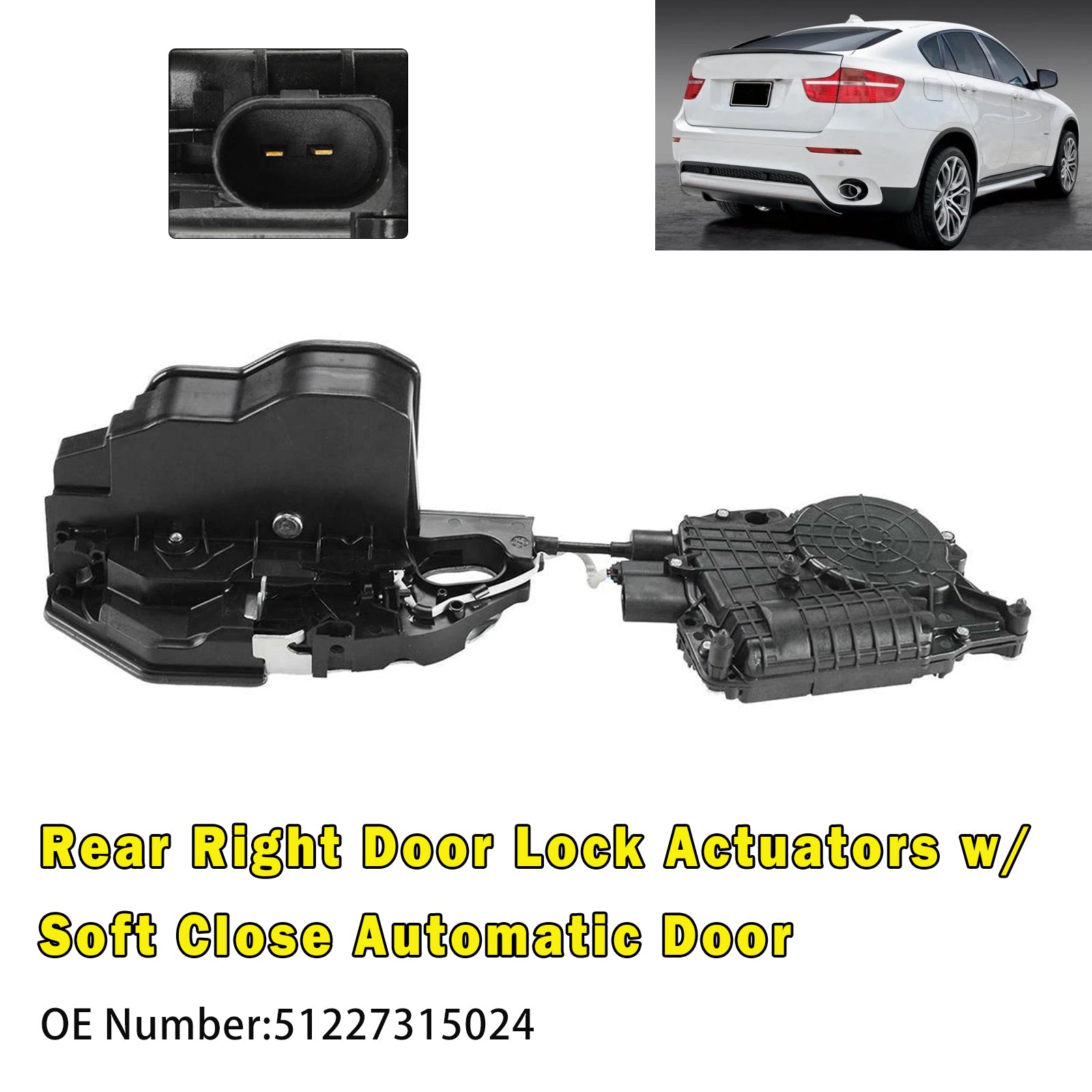 Rear Right Door Lock Actuators 51217315024 for BMW X5 E70 07-12 X6 E71 08-14