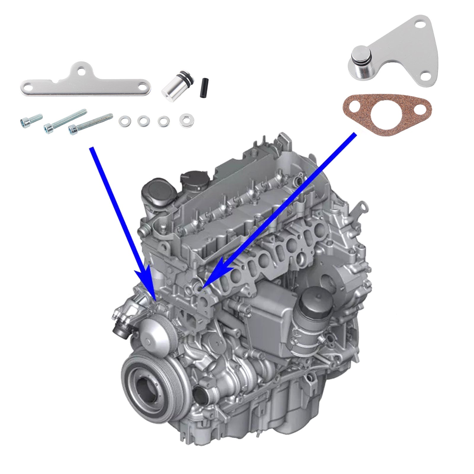 BMW X3 E83 LCI 1.8d 2.0d N47 EGR Cooler Gasket Repair Replace kit