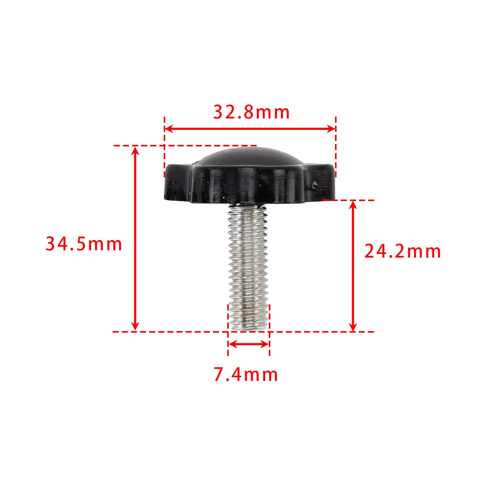 4x montagebouten voor zadeltasslot Antidiefstalbevestigingsset voor Touring 93-18