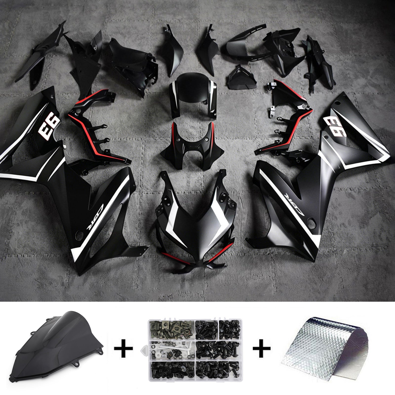 Injection Fairing Kit Bodywork Plastic ABS For Honda CBR650R 2019-2020