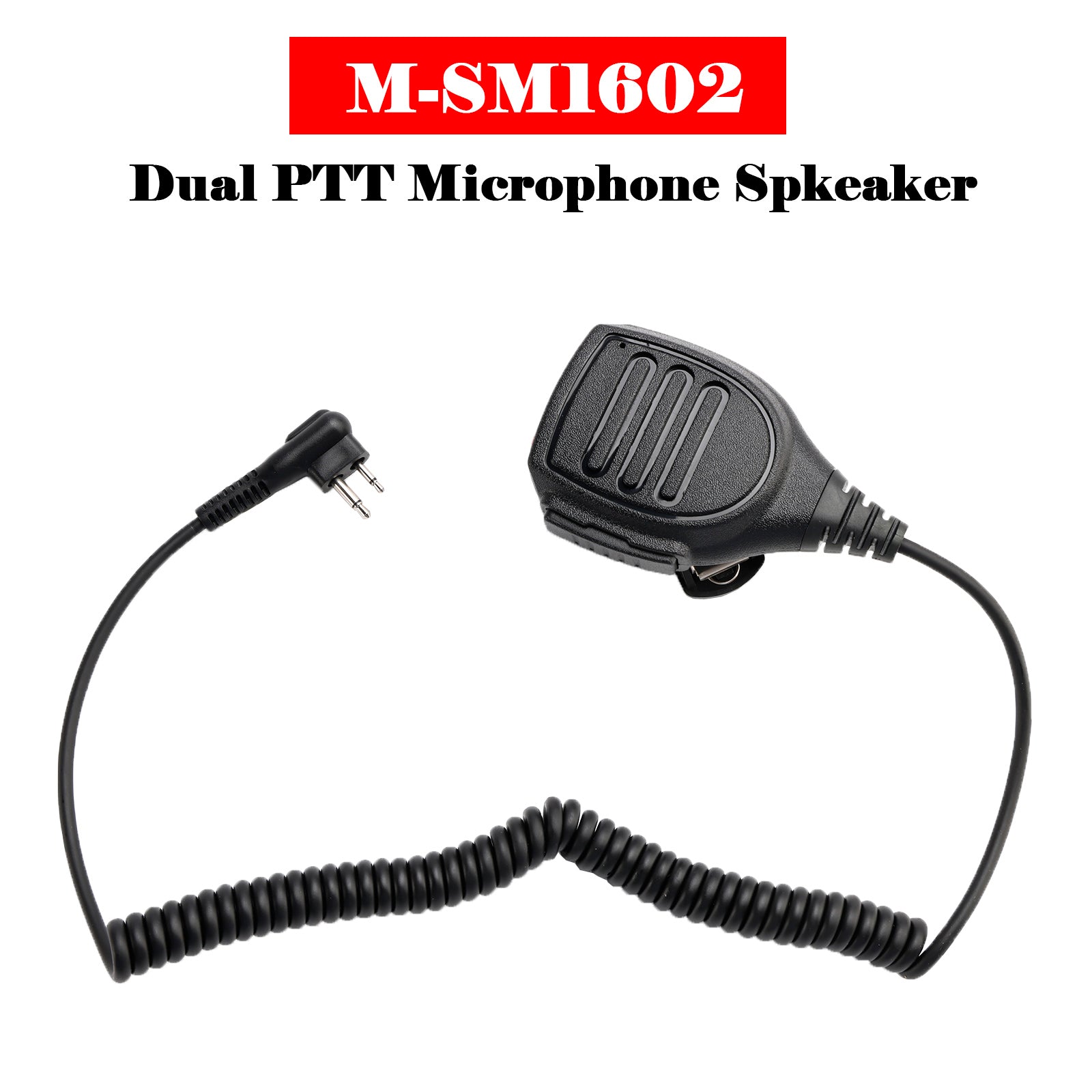M-SM1602 Dubbele PTT-microfoonluidspreker voor GP300 CP100 SP50 + Z418 P110 V468 EP350