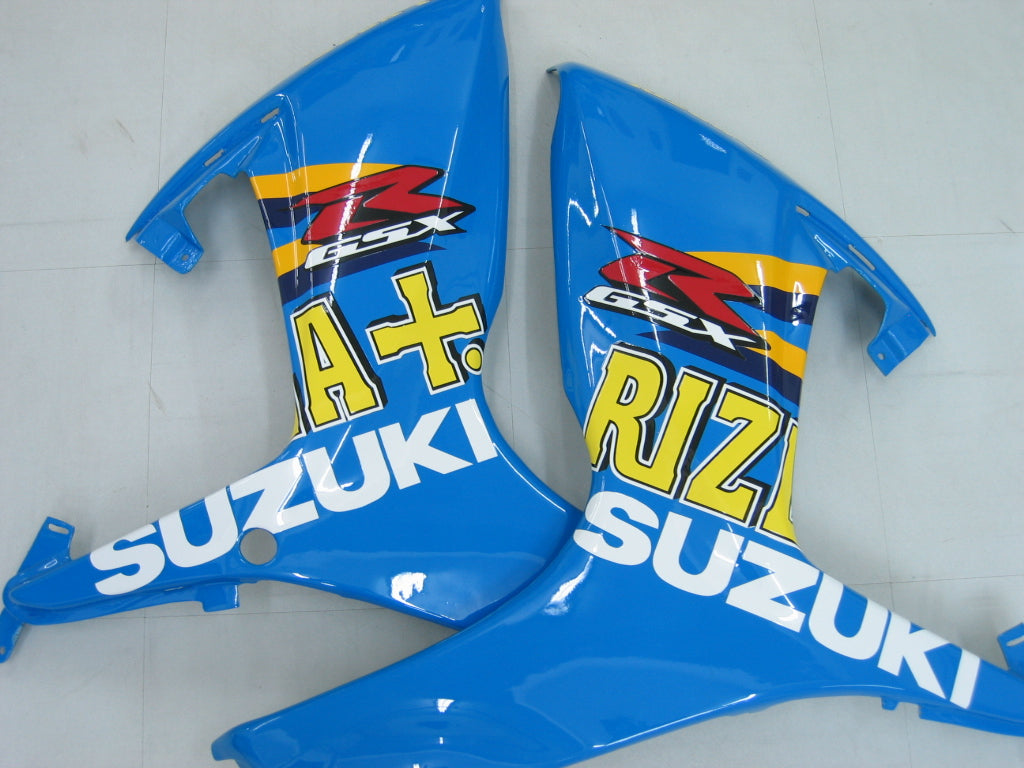 2006-2007 Suzuki GSXR 600 750 blauwe Rizla Racing stroomlijnkappen algemeen