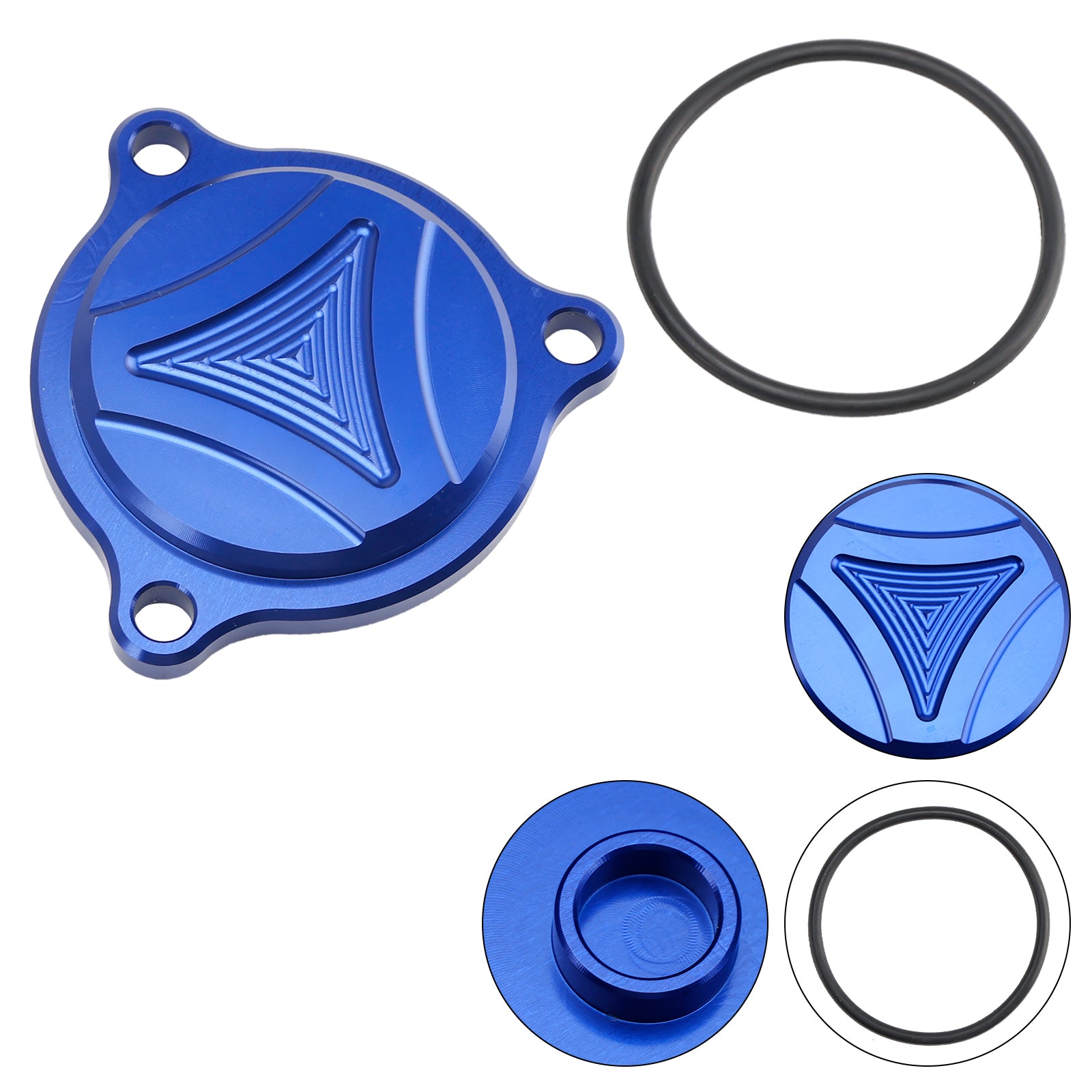 CNC Blauw Oliefilterdeksel Voor Suzuki Burgman UH 125 150 200 DR-Z 400 E S SM