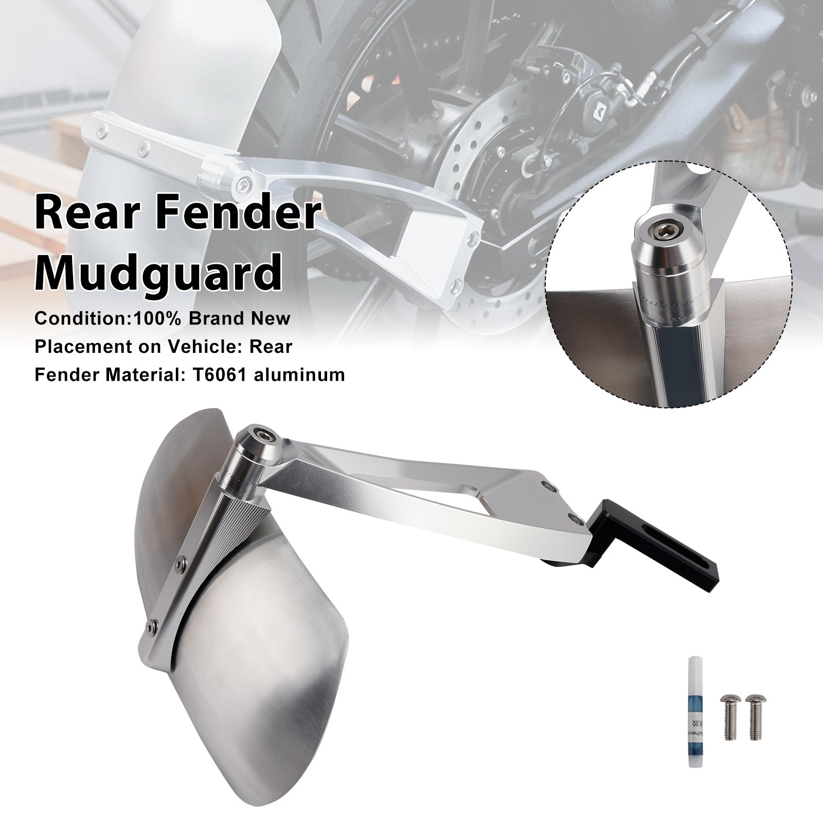 2025-2026 Triumph Thruxton 400 Rear Wheel Fender Mudguard