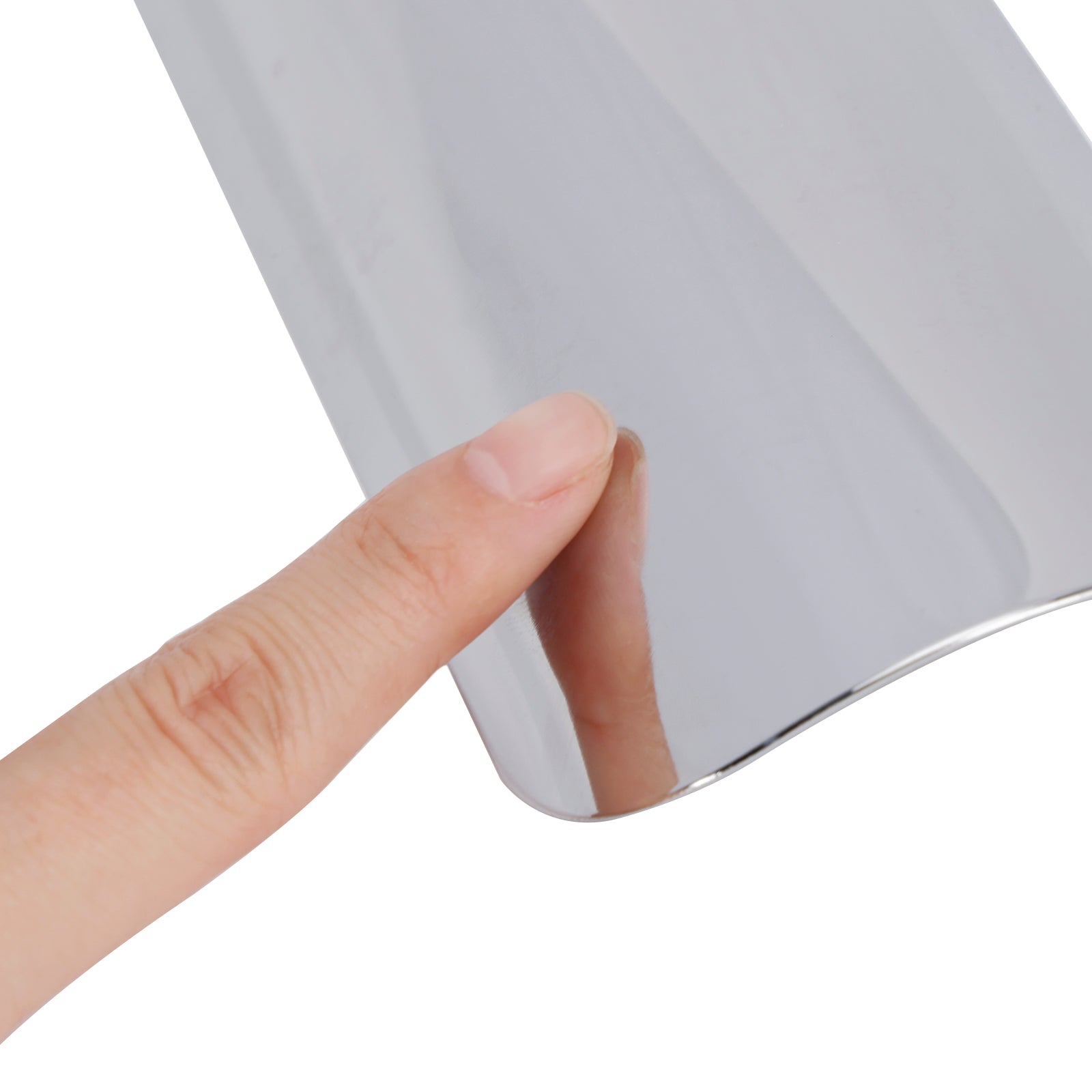 Oceľový výfukový tlmič potrubie Teplo deflektor chróm pre motocykel Secootter zatemnený