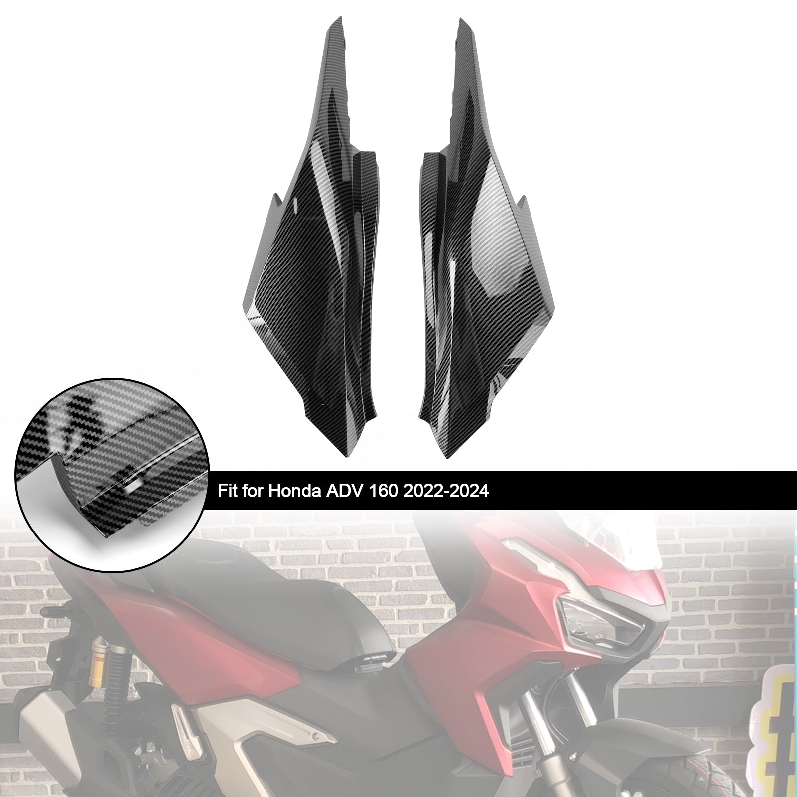 2023-2024 Honda ADV 160 Rear Seat Side Frame Cover Body Fairing Cowl