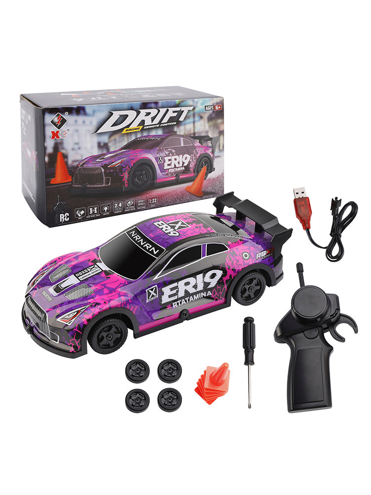 Wltoys 22206 RTR 1/22 2,4 g 15 km/h racingbil metallchassis Toy Gift Purple Purple