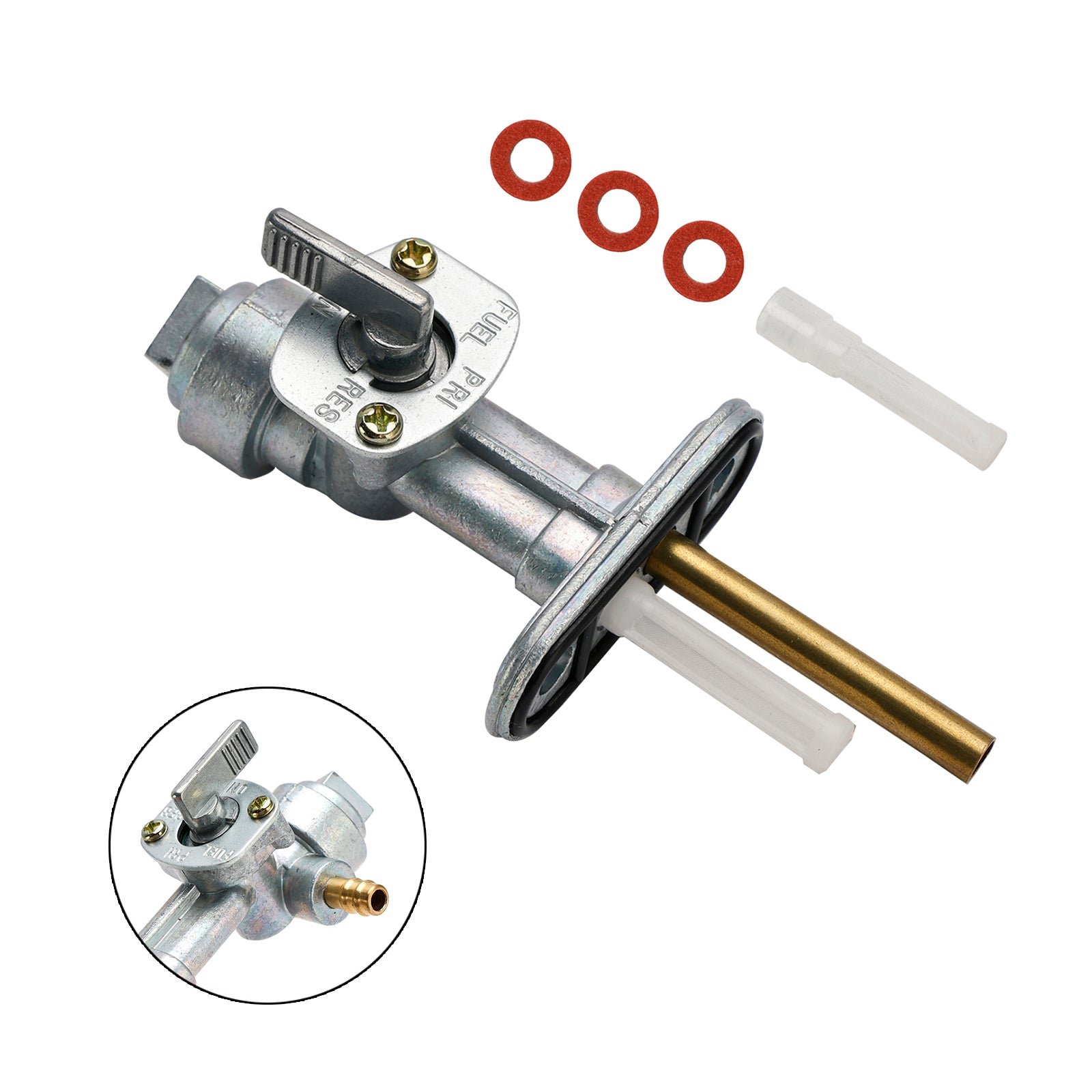 Válvula de llave de combustible para tanque de Gas, llave de purga apta para Kreidler ATV Mustang 170 200 250