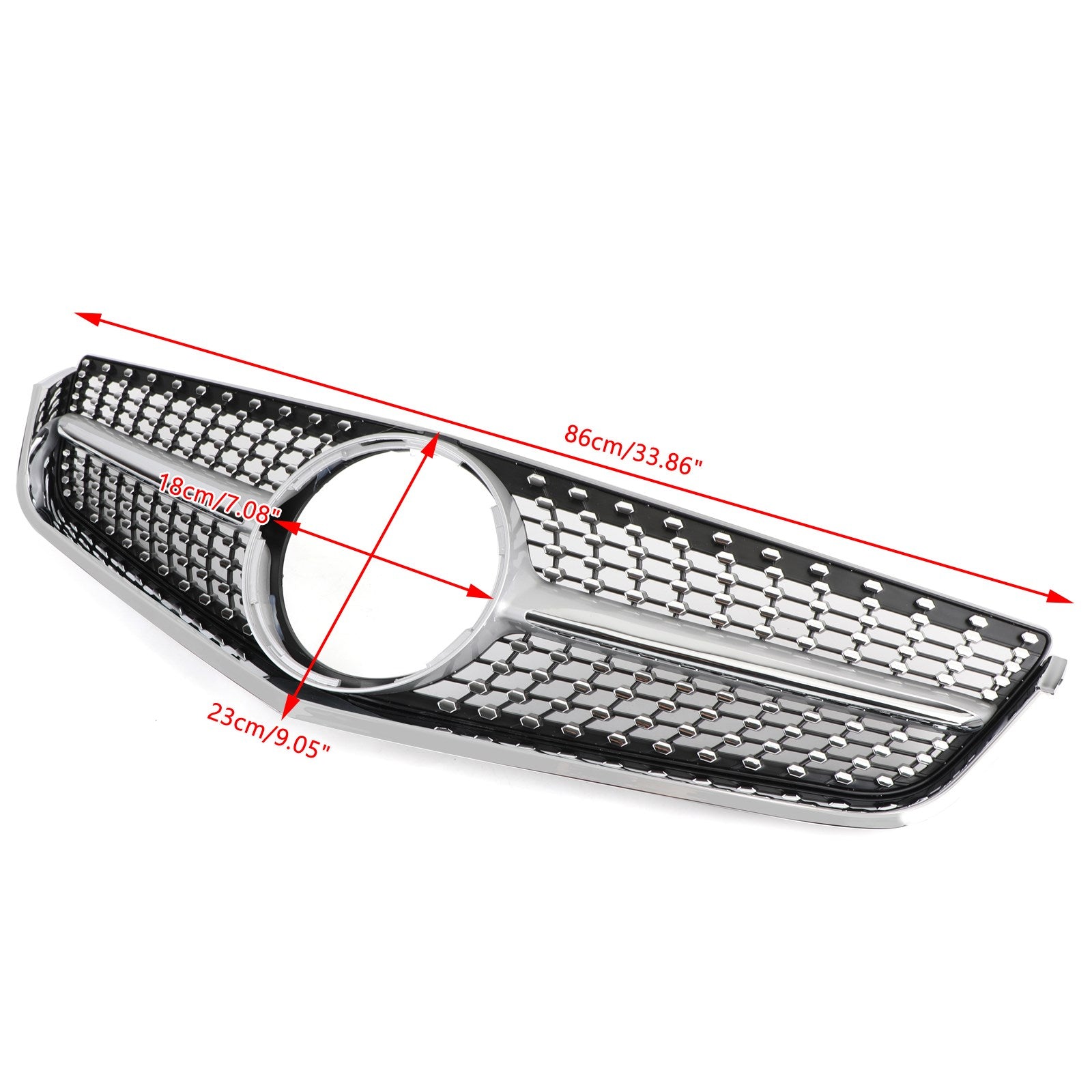 Front Bumper Grille Fit Mercedes E-Class W207 C207 2009-2013 Coupe Convertible