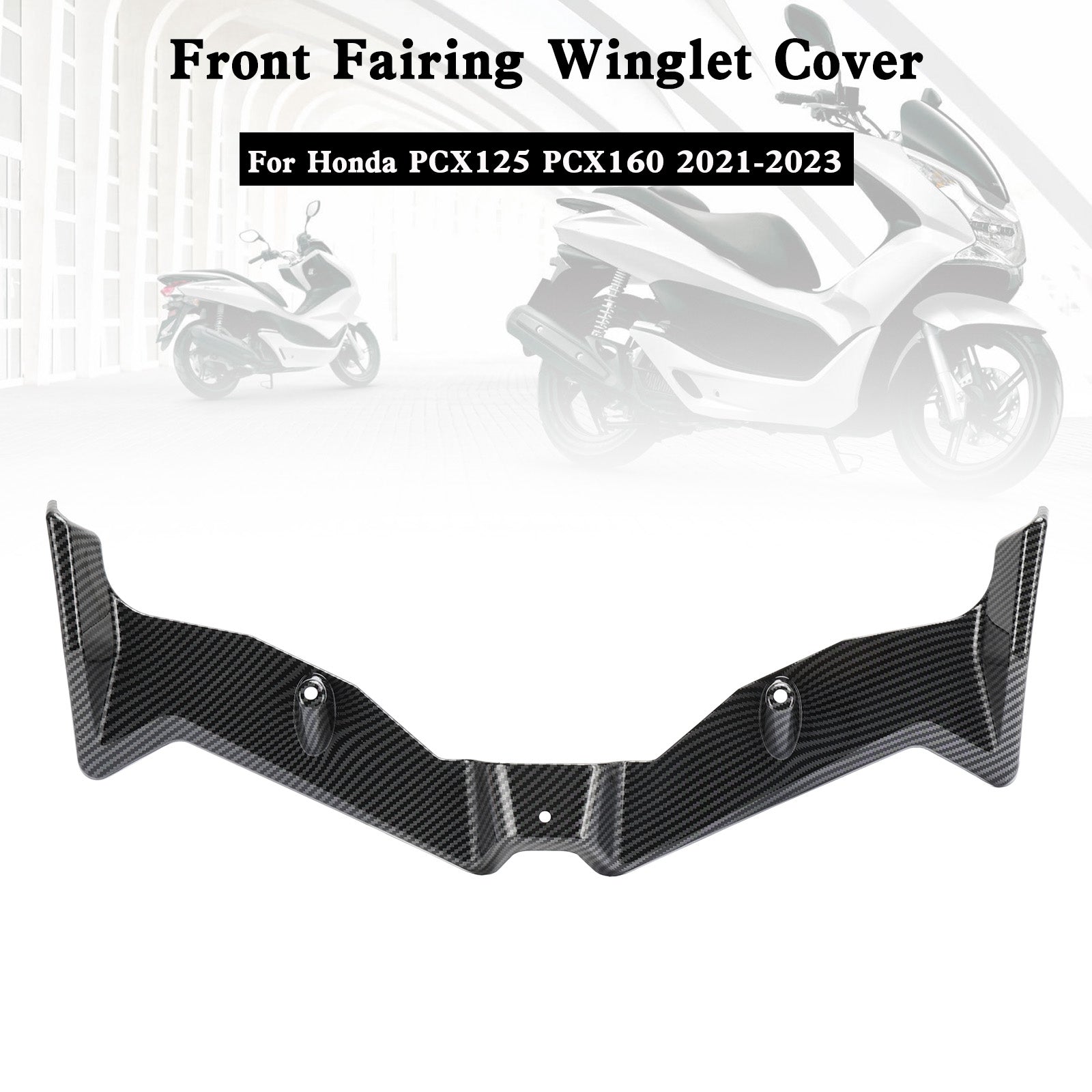 Front Fairing Aerodynamic Winglet Cover Durable for Honda Pcx125 Pcx160 21-23 Carbon