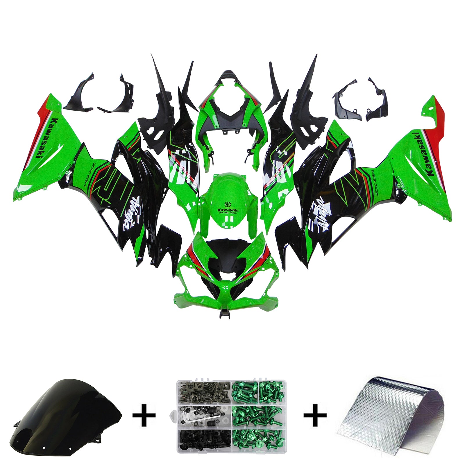 2019-2023 Kawasaki ZX6R Injection Fairing Kit Bodywork Plastic ABS