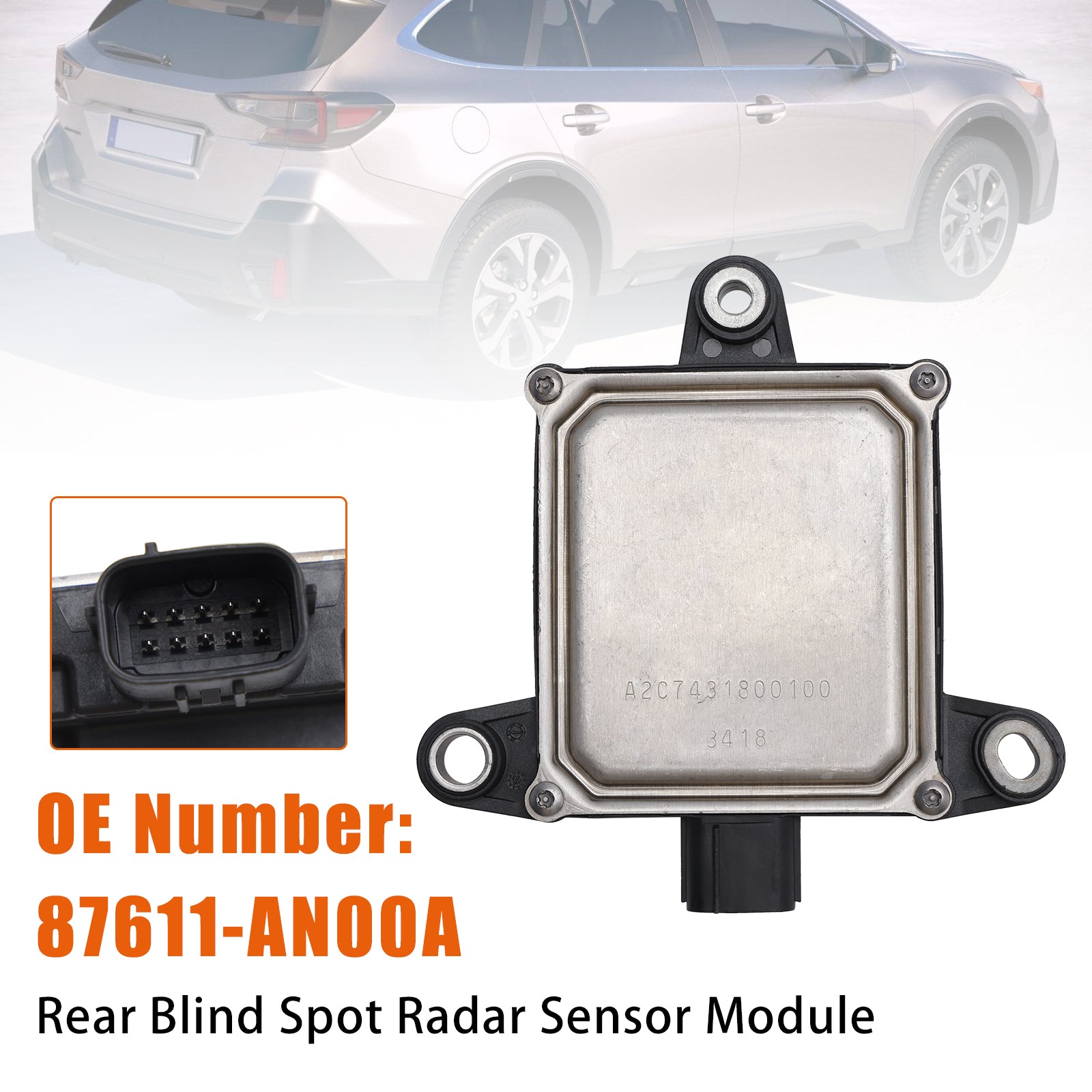 Rear Blind Spot Radar Sensor Module 87611-AN00A For Subaru Legacy Outback 2020-