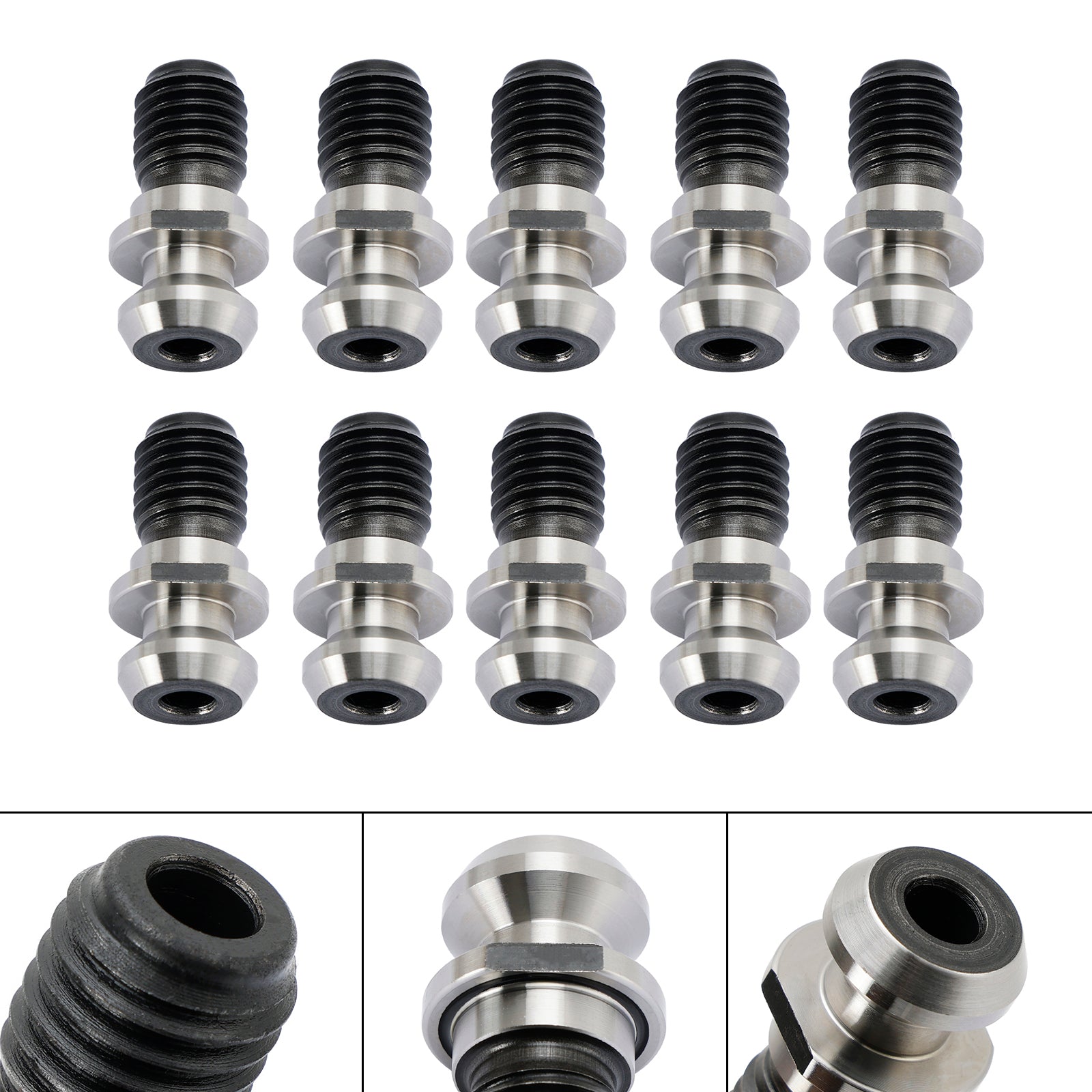 10 stuks CAT40 45° 0,740" Pull Stud Retentieknop Past op Mazak Fadal CNC Zilver