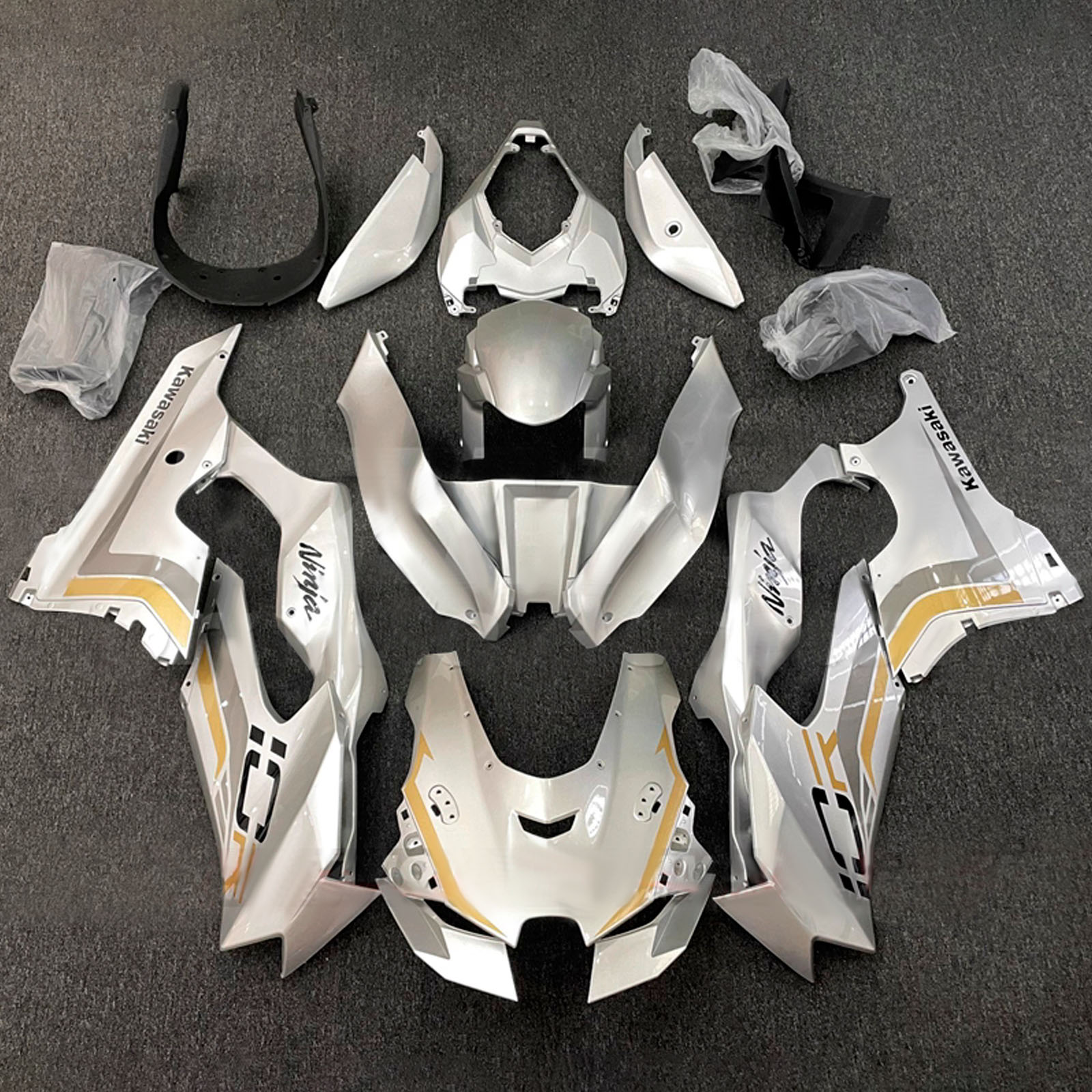 Kit carenatura iniezione Carrozzeria ABS adatto per Kawasaki ZX-10R ZX-10RR 2021-2025