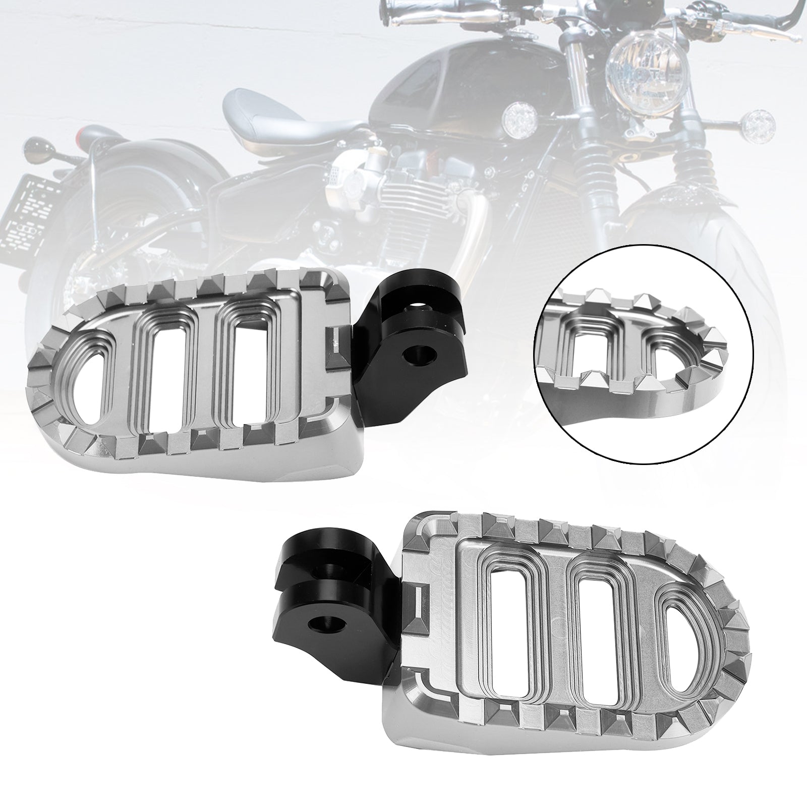 Repose-pieds avant adaptés à Bonneville T100 T120 2016 – 2022