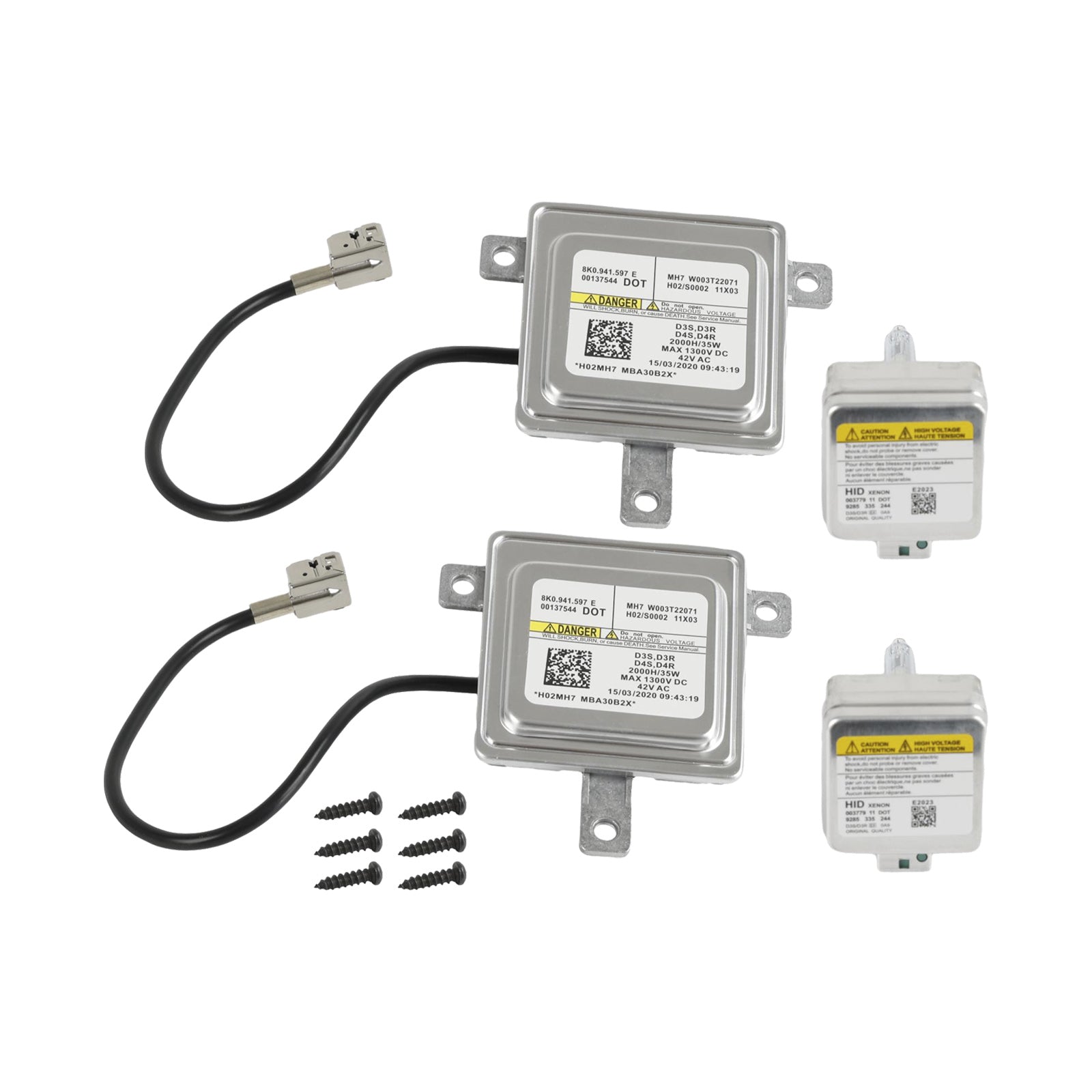 2010-2016 Audi A4 S4 Ballast au xénon et ampoule D3S Module d'unité de commande de lumière HID 8K0941597E