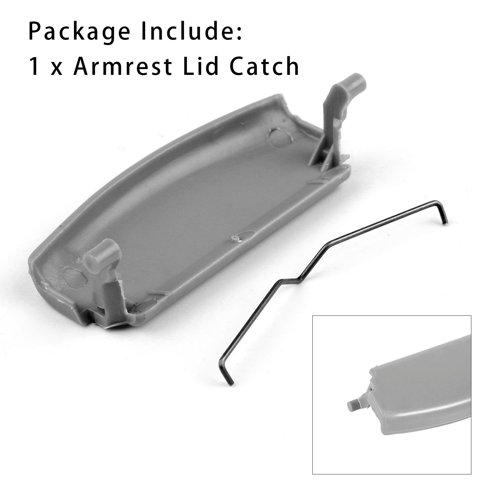 Grå konsolcenter armstödslock för Audi A4 B6 B7 2001-2008 8E0864245E