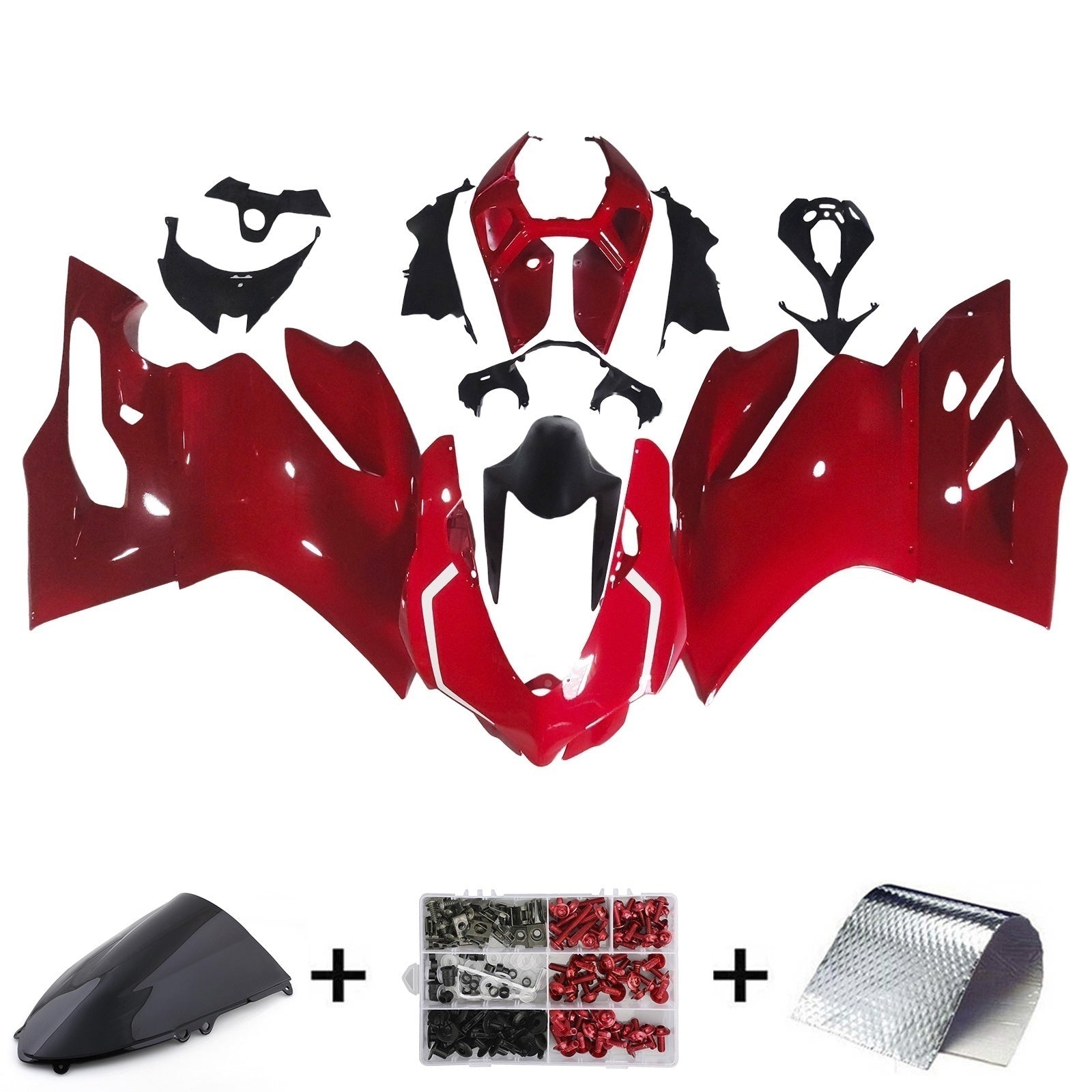 Injection Fairing Kit Bodywork Plastic ABS fit For Ducati 1199 2012-2015