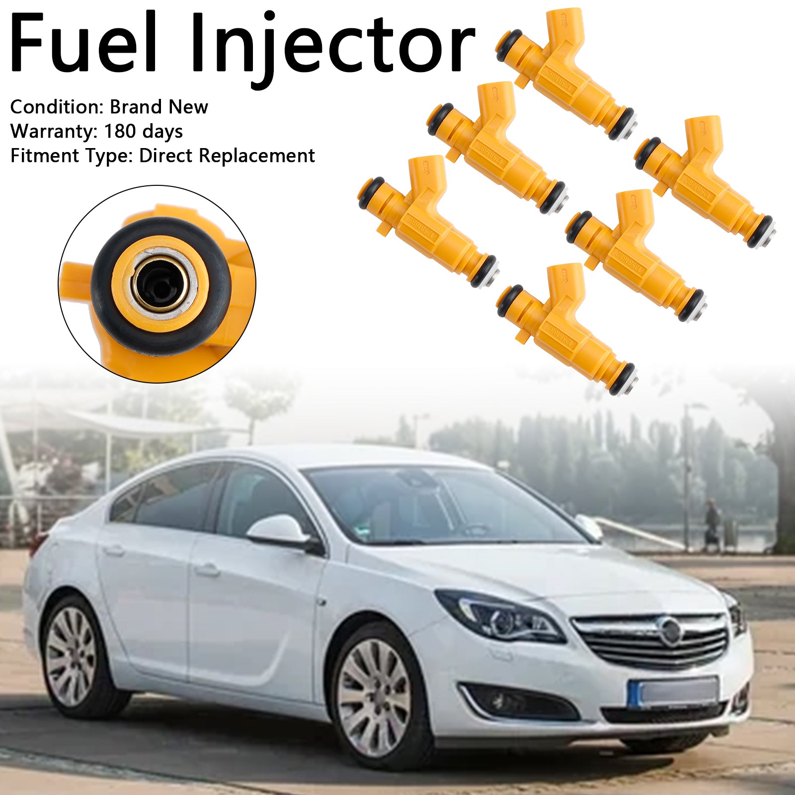 6PCS Brandstofinjector 0280156129 Fit Vauxhall Vectra Fit Saab 9-3 2.8L 12581682