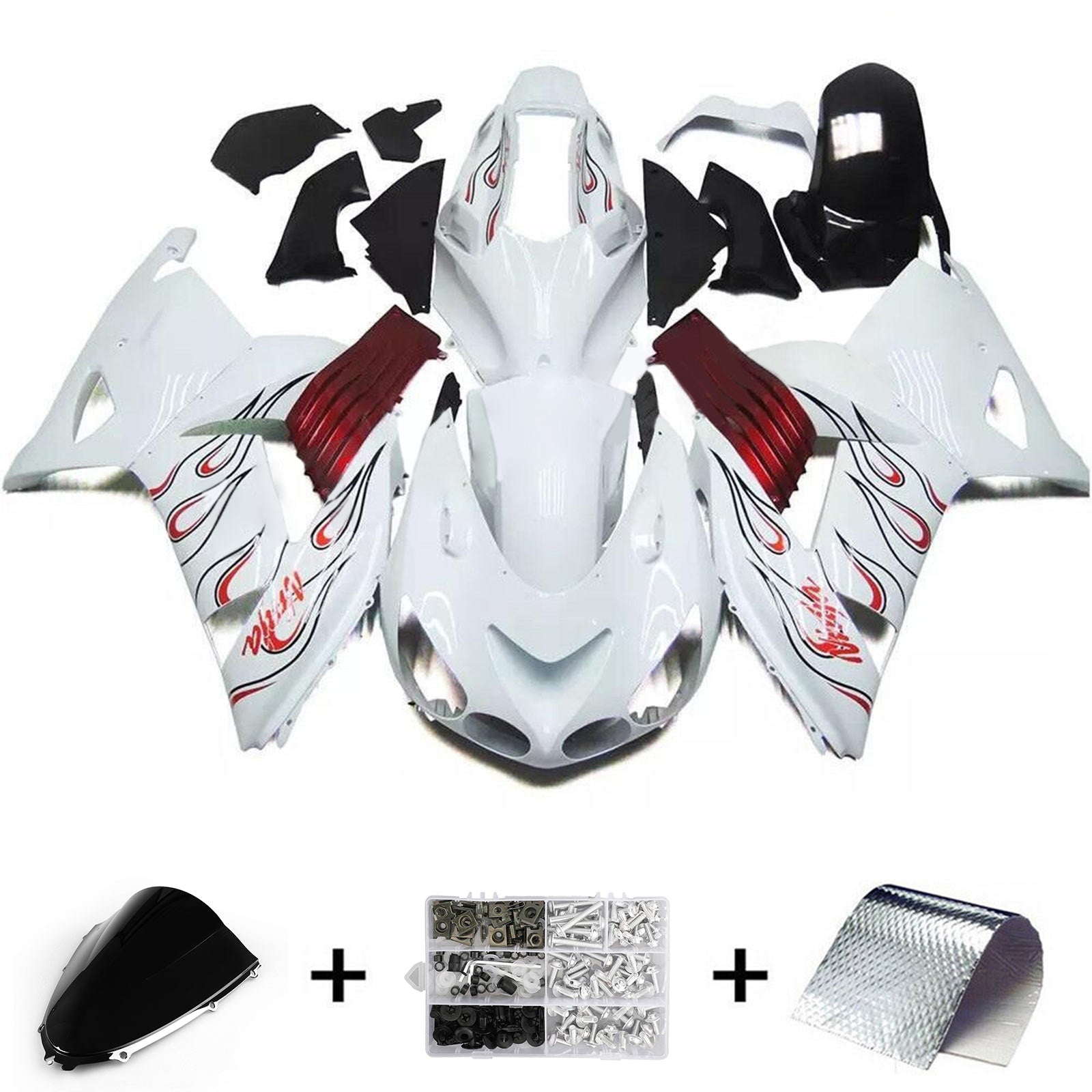 2006-2011 Kawasaki ZX14R ZZR1400 Injection Fairing Kit Bodywork